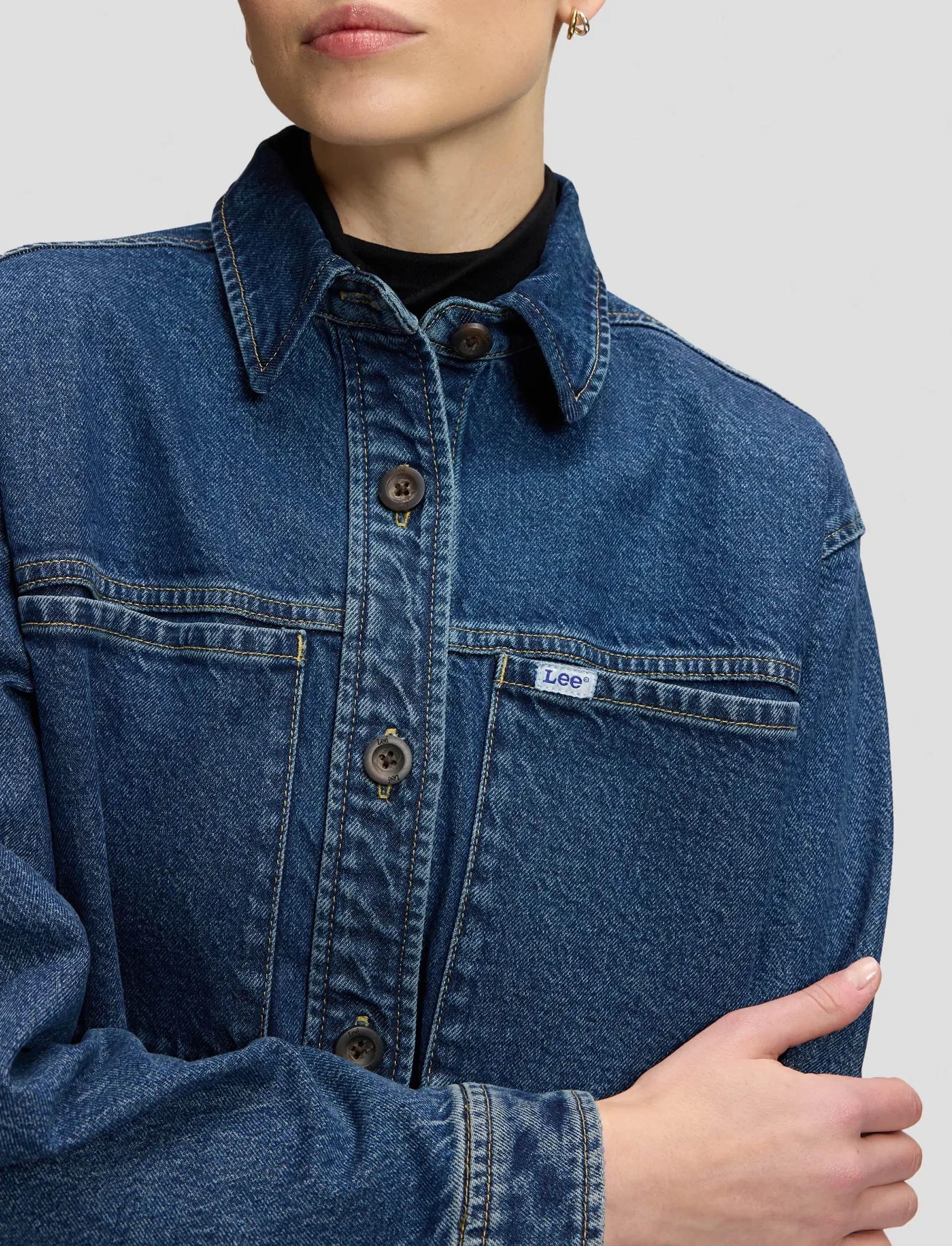 Lee Jeans - RELAXED UTILITY OVERSHIRT - overshirts - blue dagger - 5