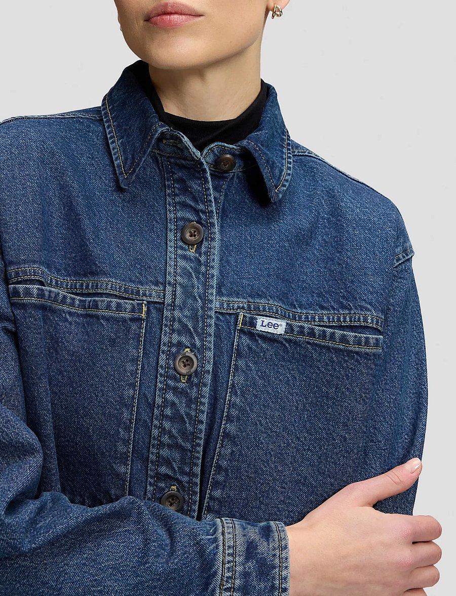 Lee Jeans - RELAXED UTILITY OVERSHIRT - overshirts - blue dagger - 5