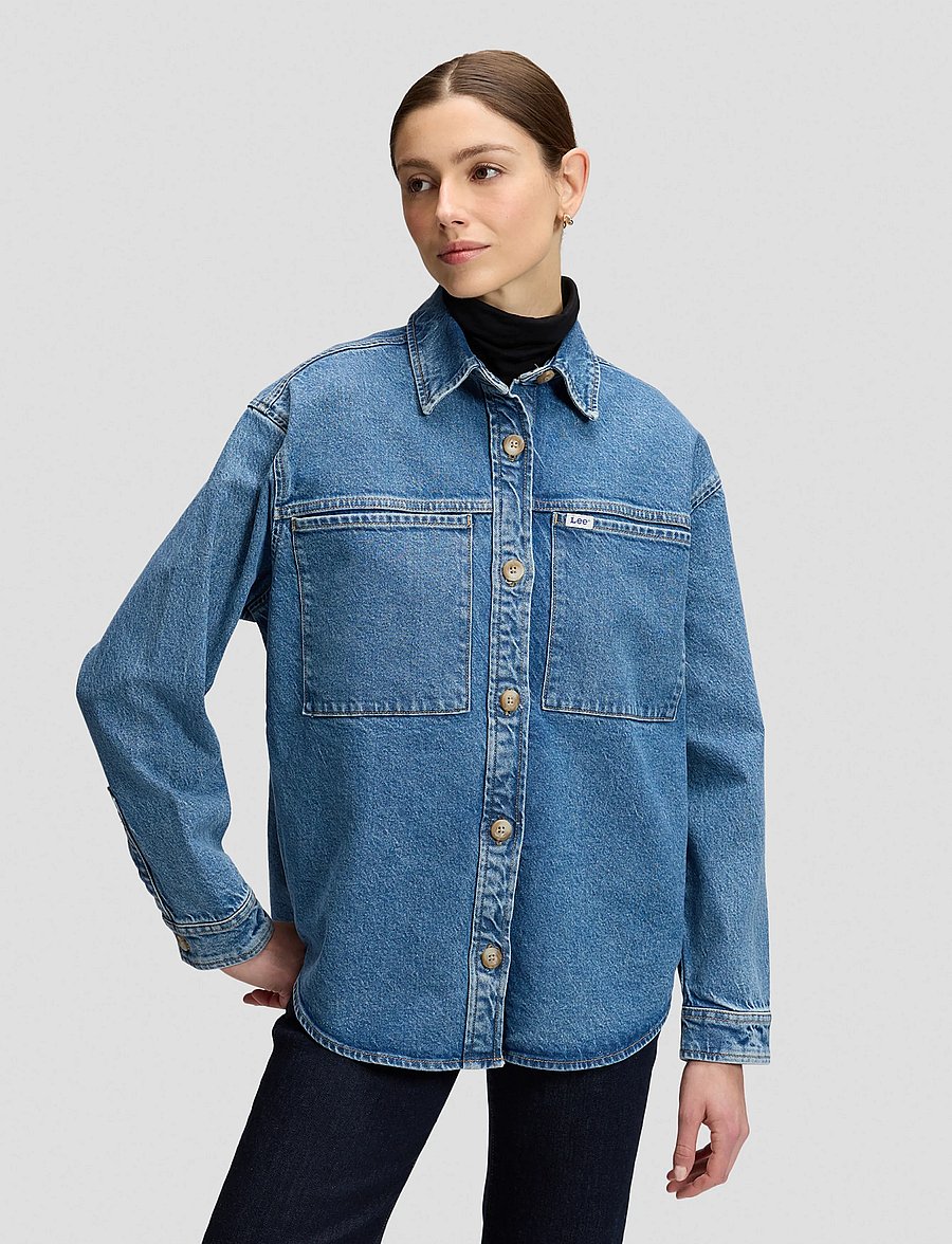 Lee Jeans - RELAXED UTILITY OVERSHIRT - eye spy - 2