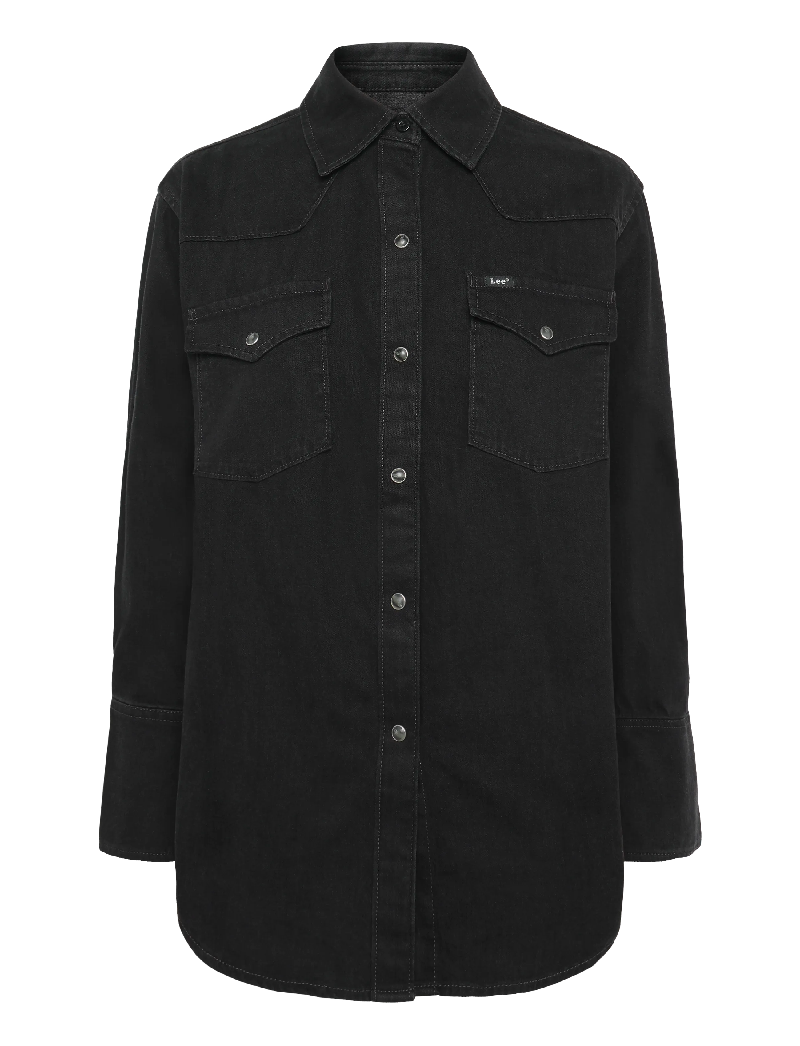 Lee Jeans ESSENTIAL WESTERN SHIRT - Kläder - DARK VOLUME / black