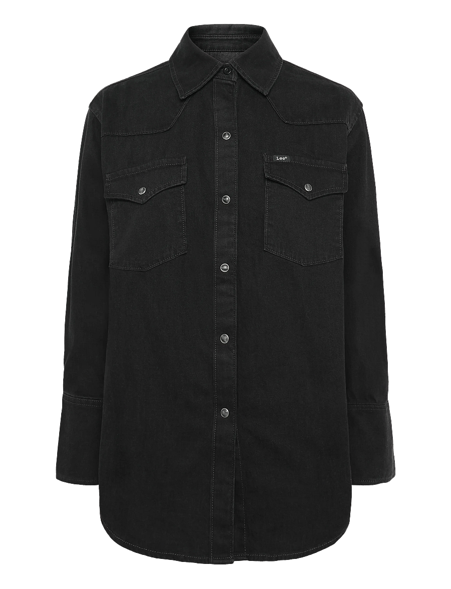 Lee Jeans - ESSENTIAL WESTERN SHIRT - denimskjorter - dark volume - 1