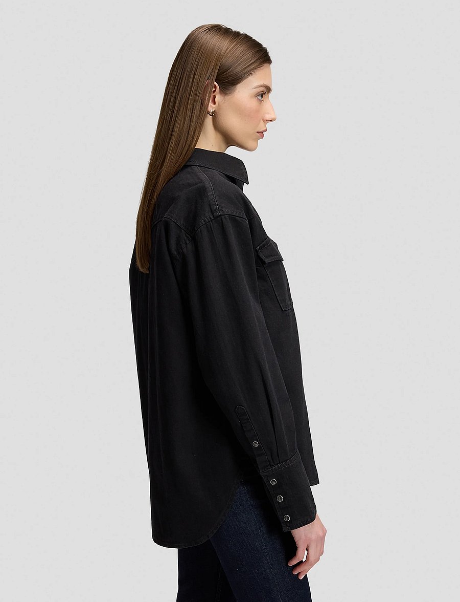 Lee Jeans - ESSENTIAL WESTERN SHIRT - dark volume - 4
