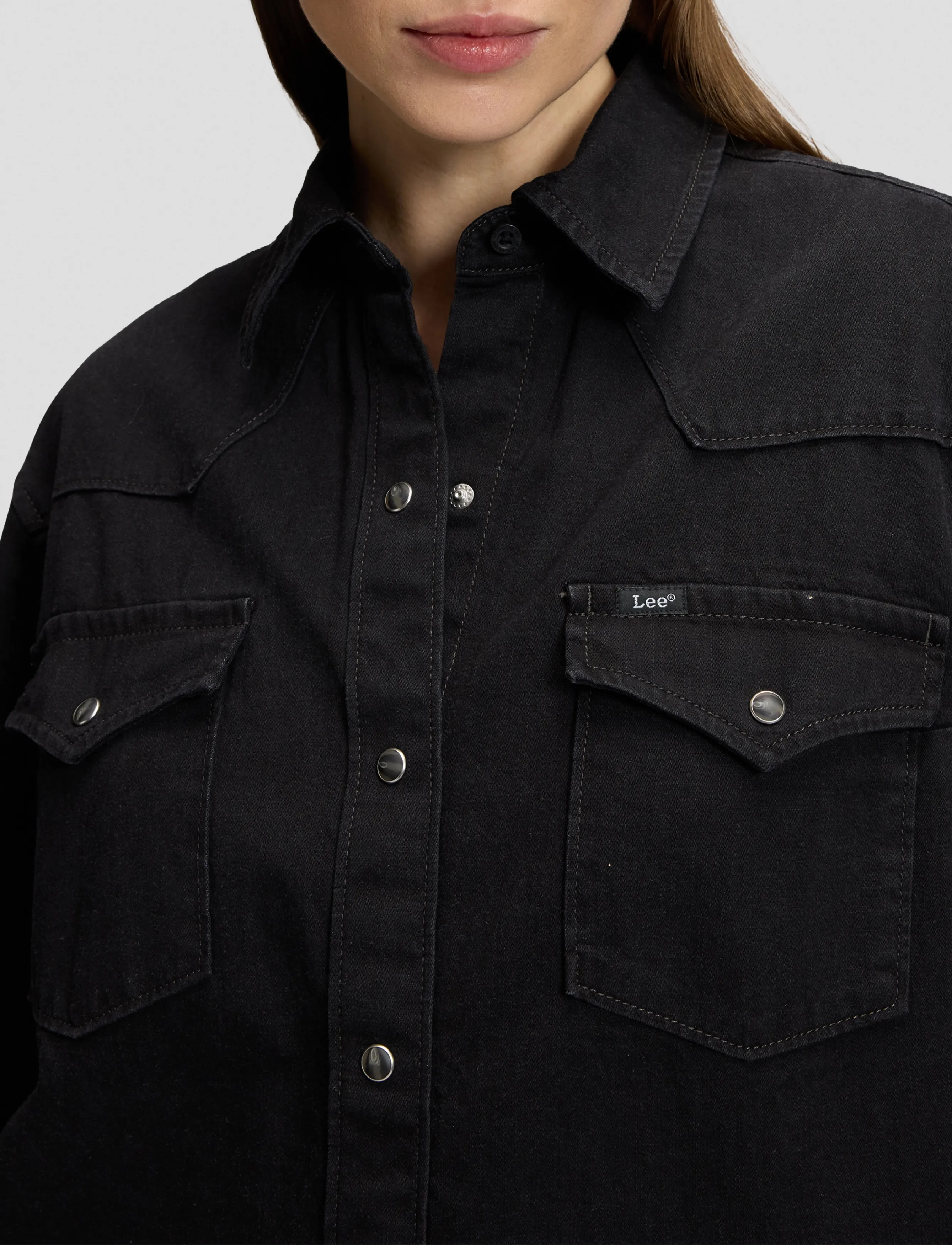Lee Jeans - ESSENTIAL WESTERN SHIRT - dark volume - 5