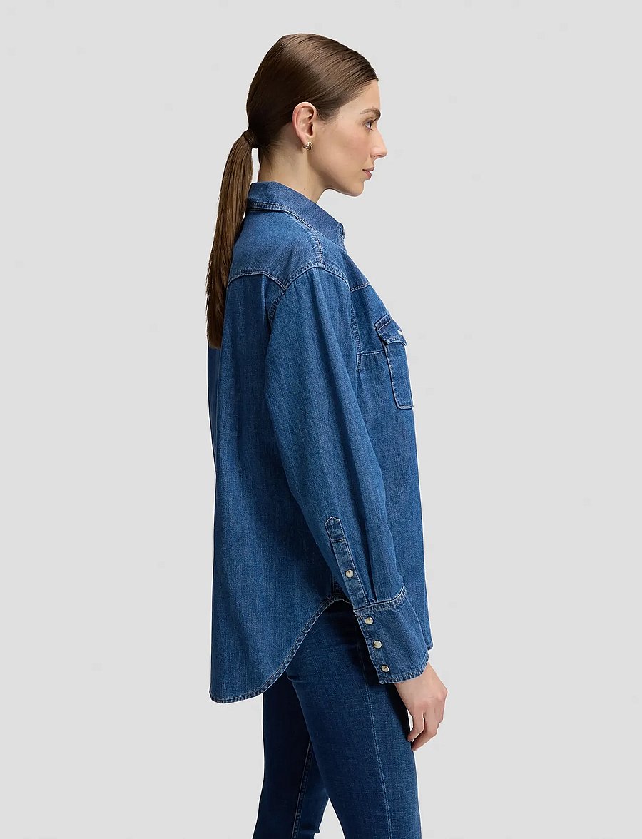 Lee Jeans - ESSENTIAL WESTERN SHIRT - ripe berry - 4