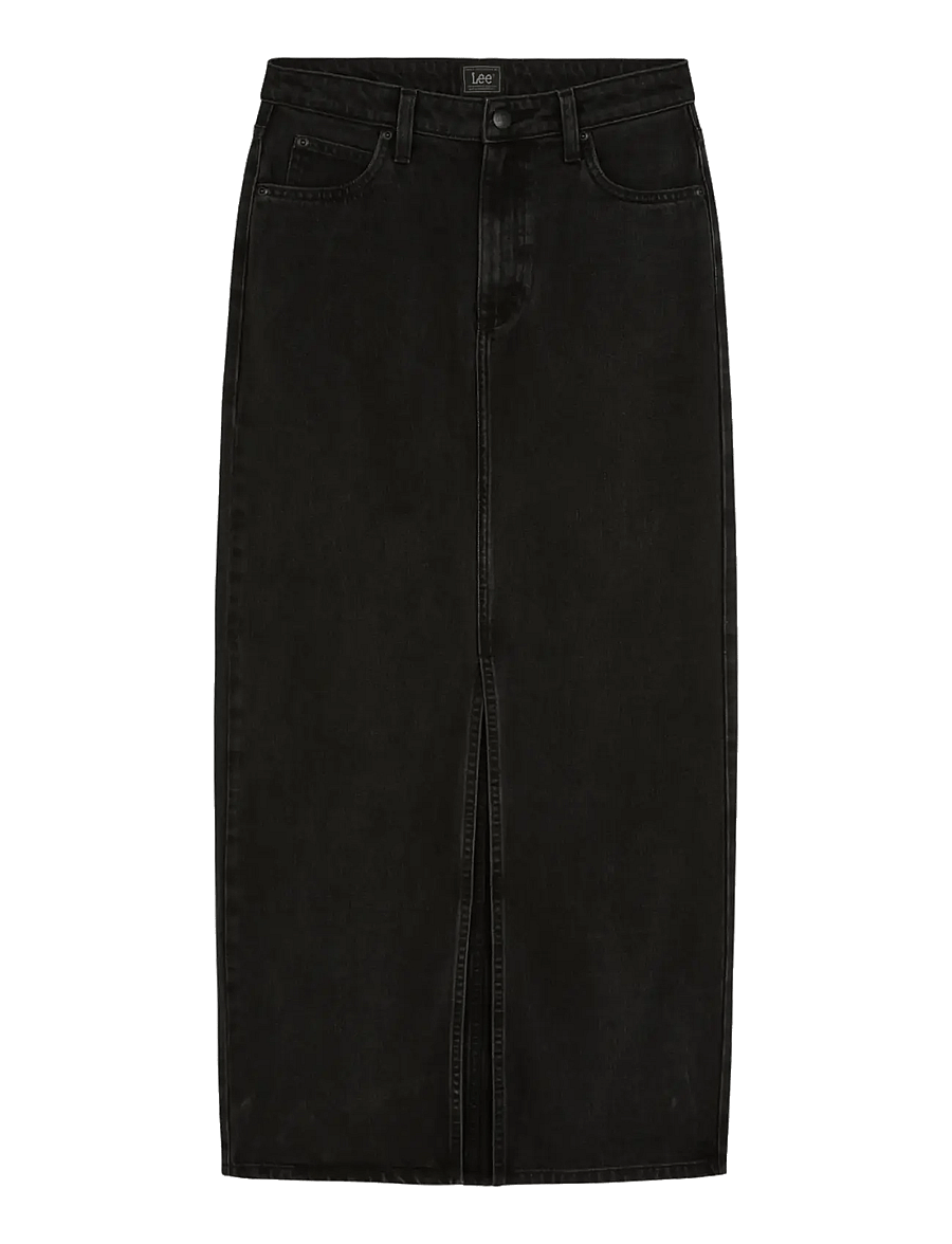Lee Jeans - FRONTSLIT MAXI SKIRT - teksaseelikud - in a blur - 1