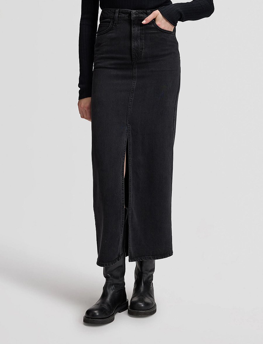 Lee Jeans - FRONTSLIT MAXI SKIRT - teksaseelikud - in a blur - 0