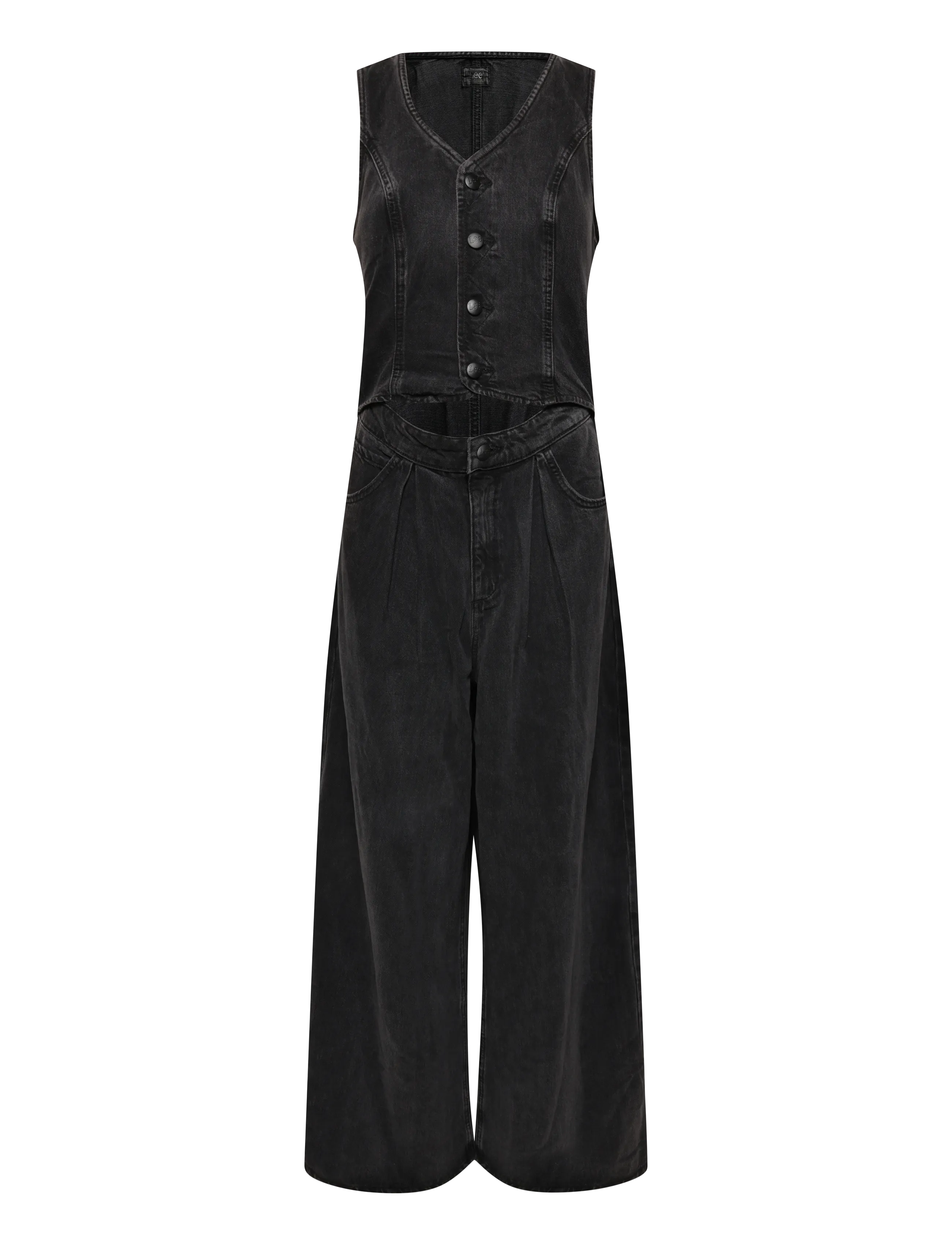 Lee Jeans DAPPER JUMPSUIT - Jumpsuits - IN A BLUR / black