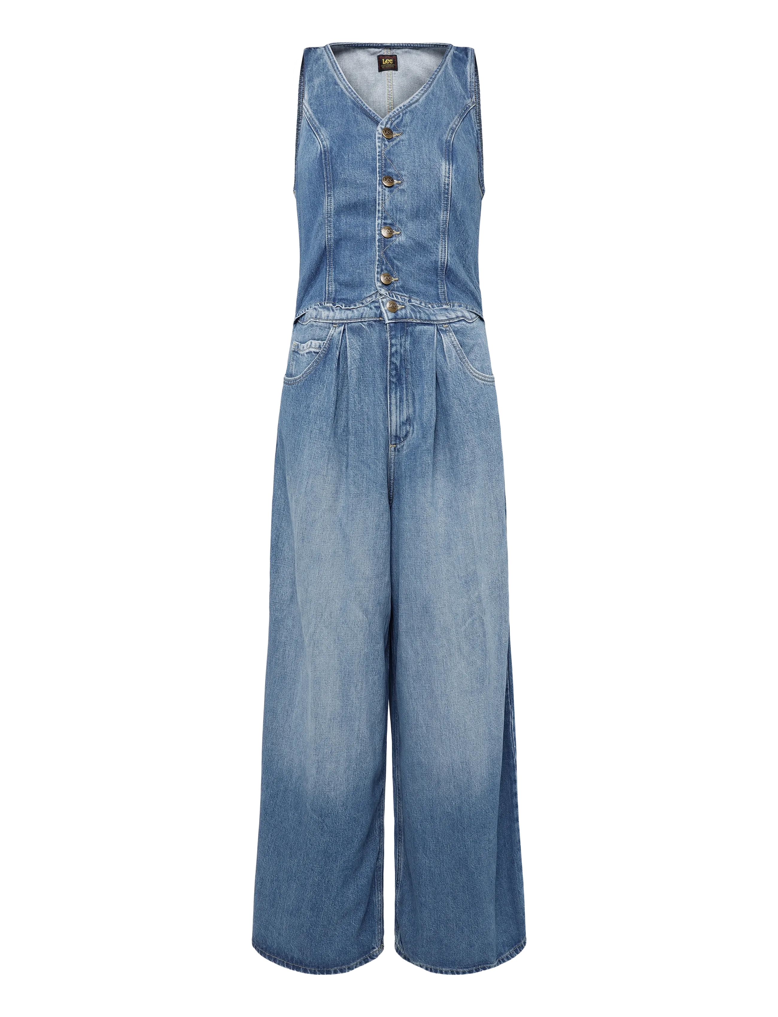 Lee Jeans DAPPER JUMPSUIT - Denim - TORRENTIAL / blue