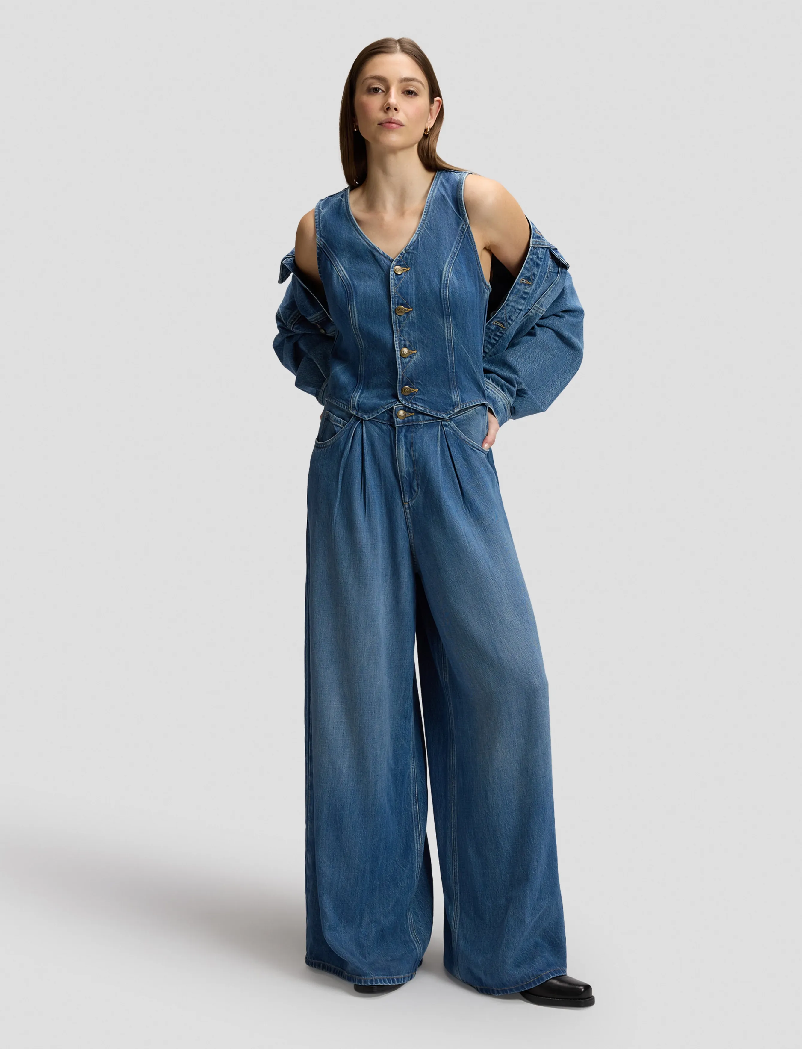 Lee Jeans - DAPPER JUMPSUIT - jumpsuits - torrential - 2