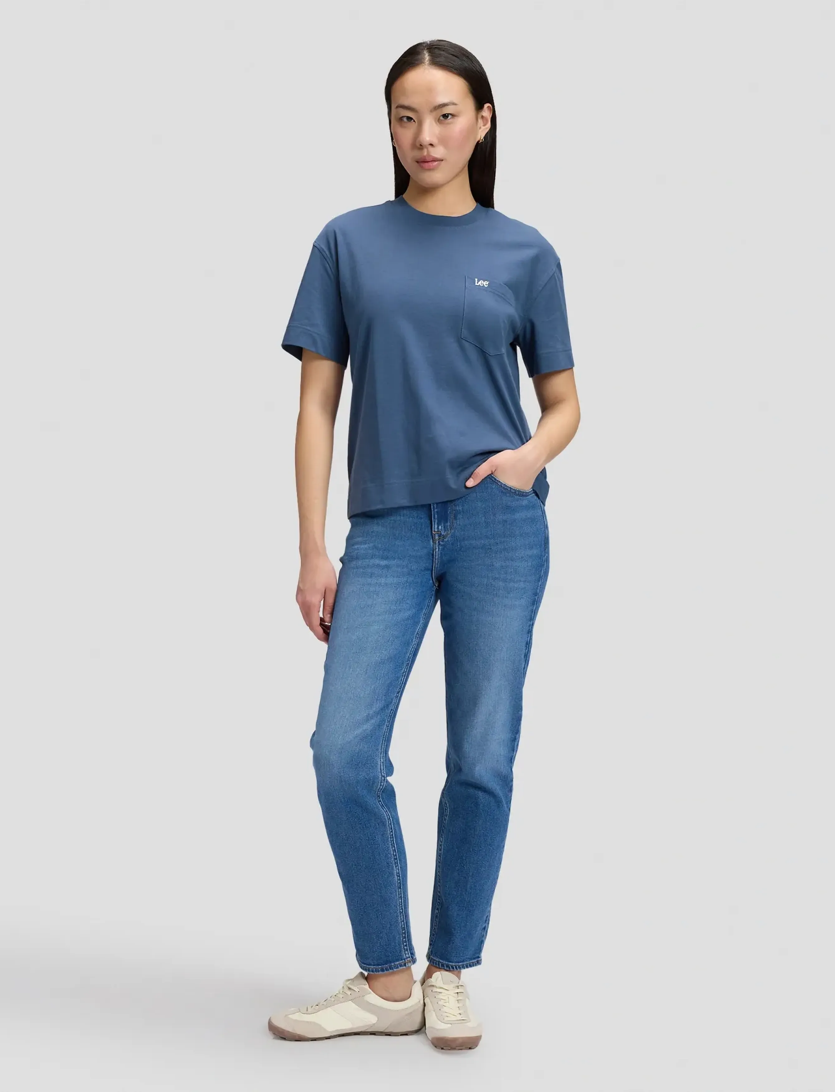 Lee Jeans - POCKET TEE - t-shirts - academy blue - 3