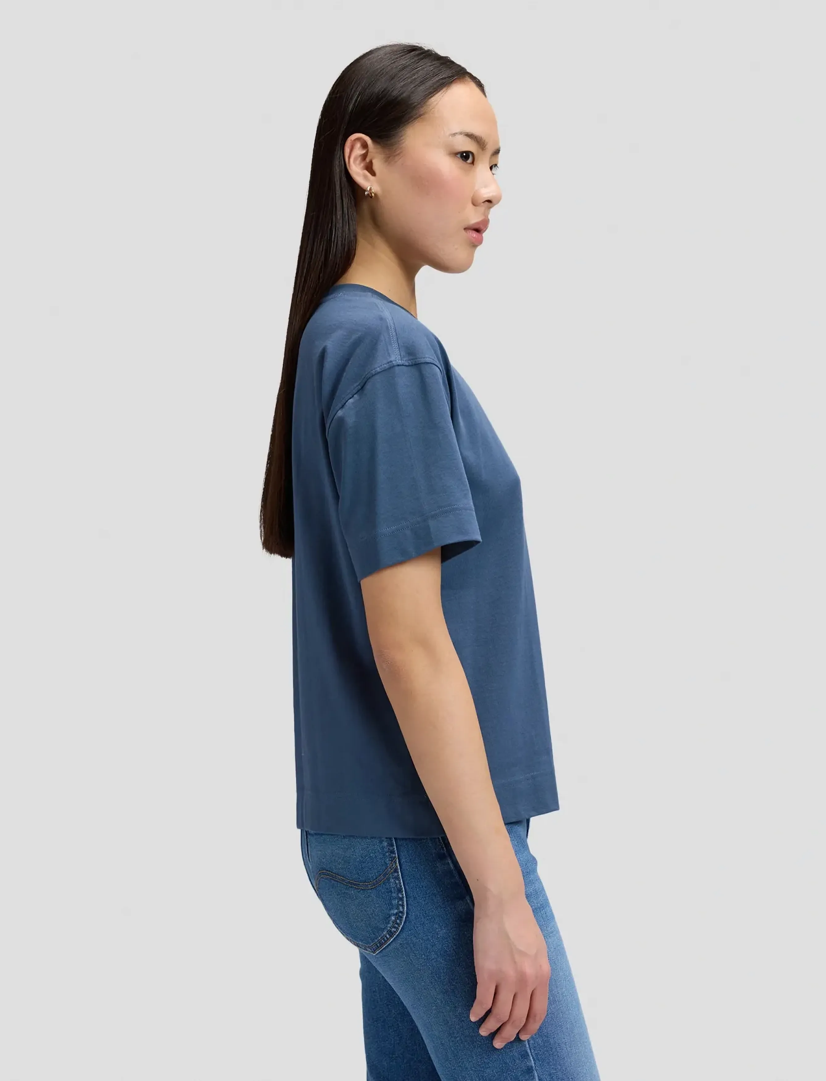 Lee Jeans - POCKET TEE - t-shirts - academy blue - 4