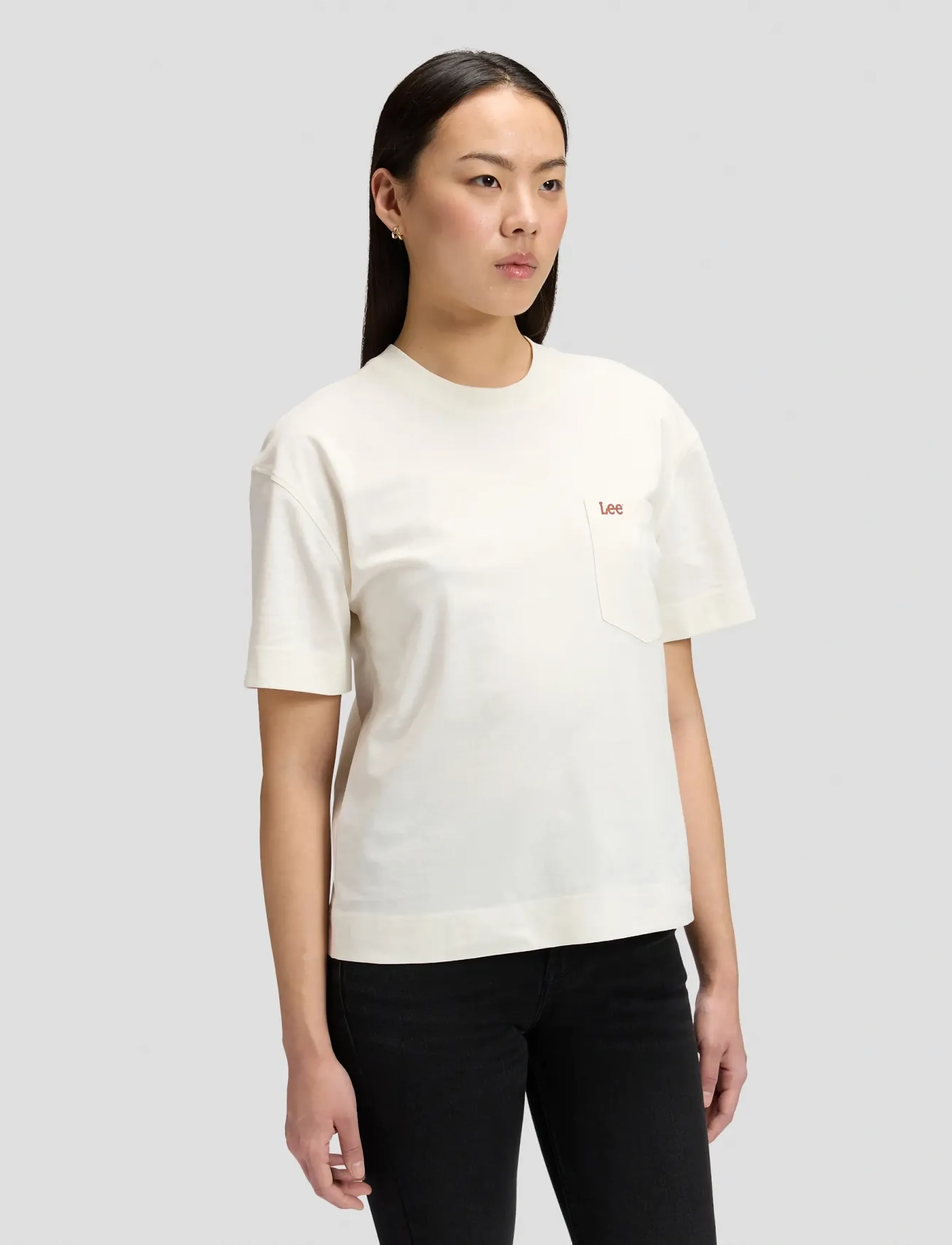 Lee Jeans POCKET TEE - Lee Jeans - ECRU / cream