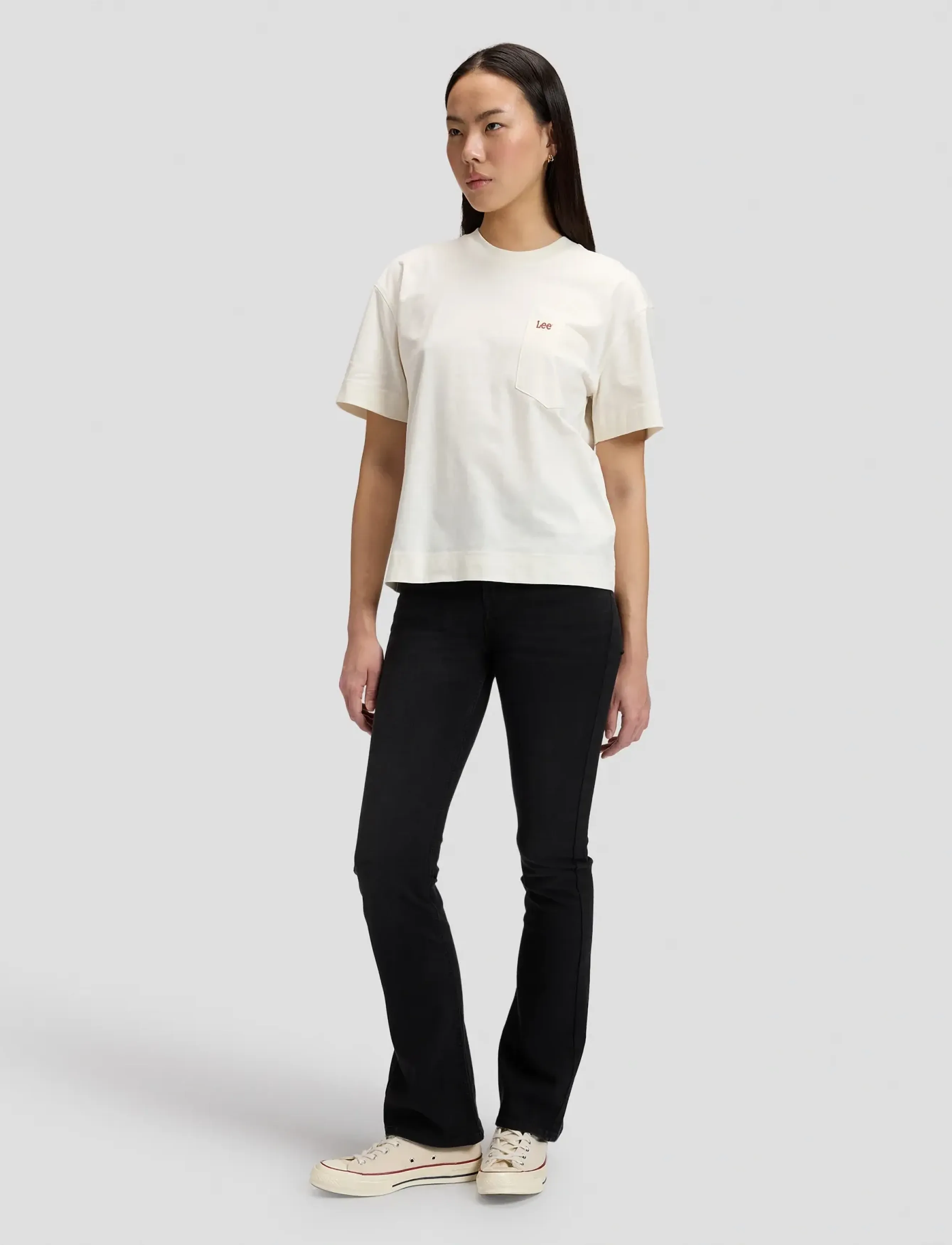 Lee Jeans - POCKET TEE - t-shirts - ecru - 3