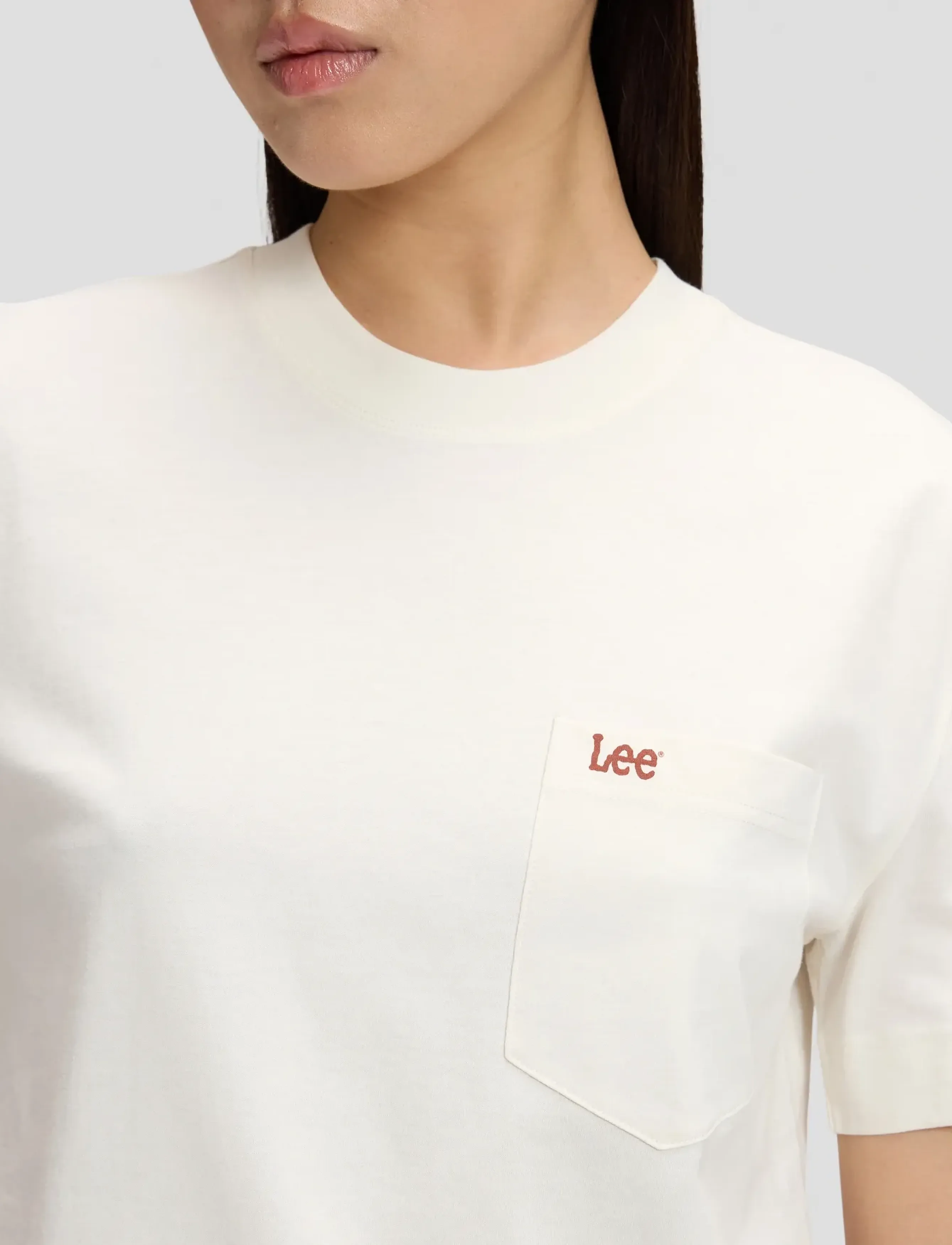 Lee Jeans - POCKET TEE - t-shirts - ecru - 5