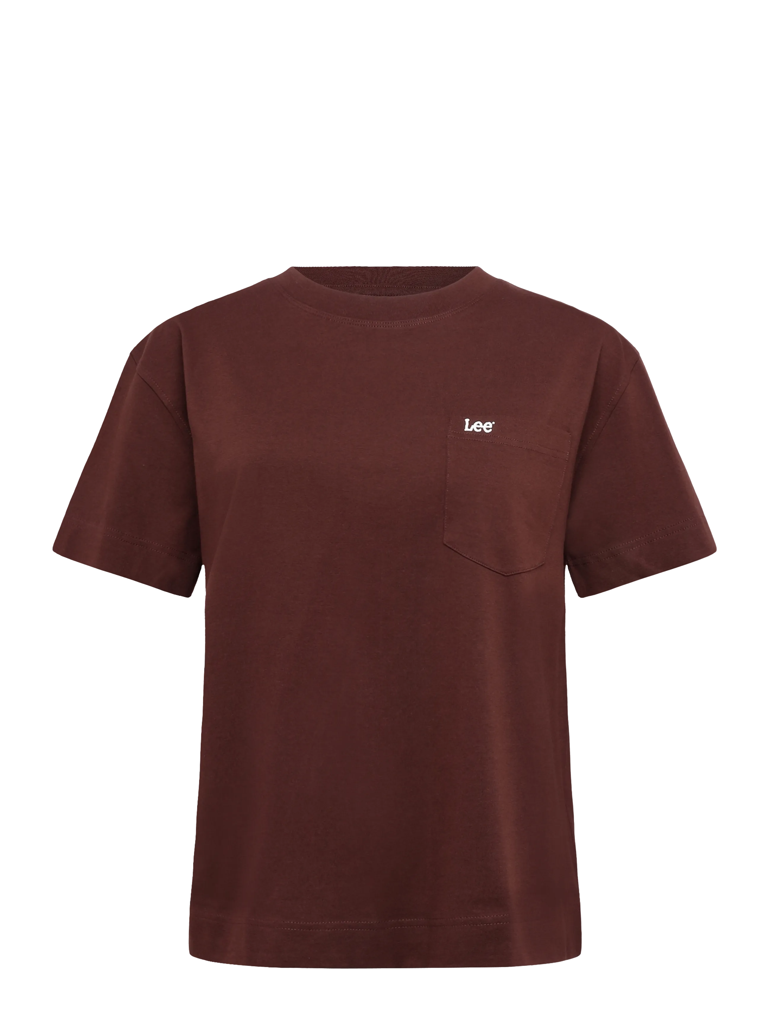 LEE JEANS Pocket Tee Burgundy - XS - Damen