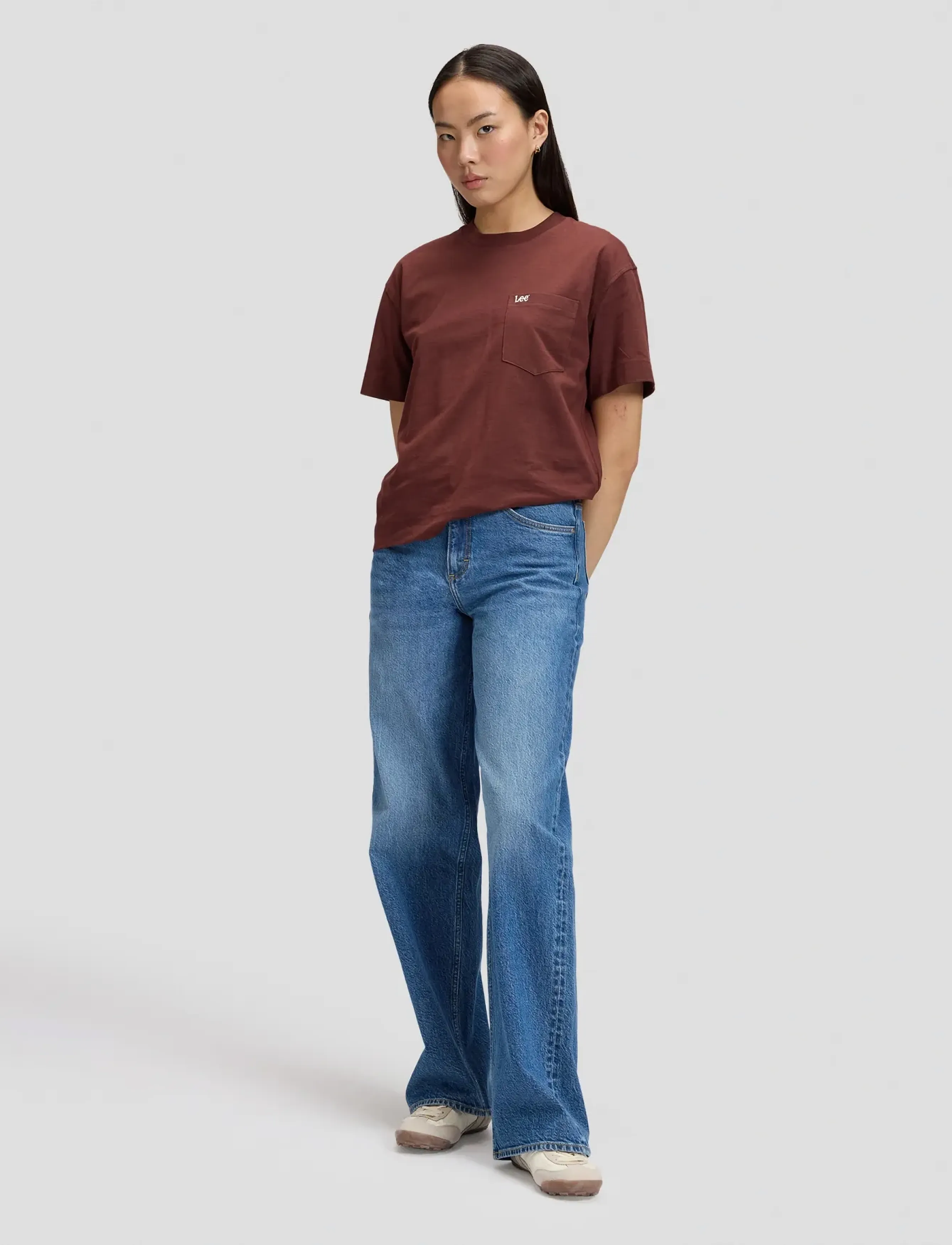 Lee Jeans - POCKET TEE - t-shirts - velvet beet - 3