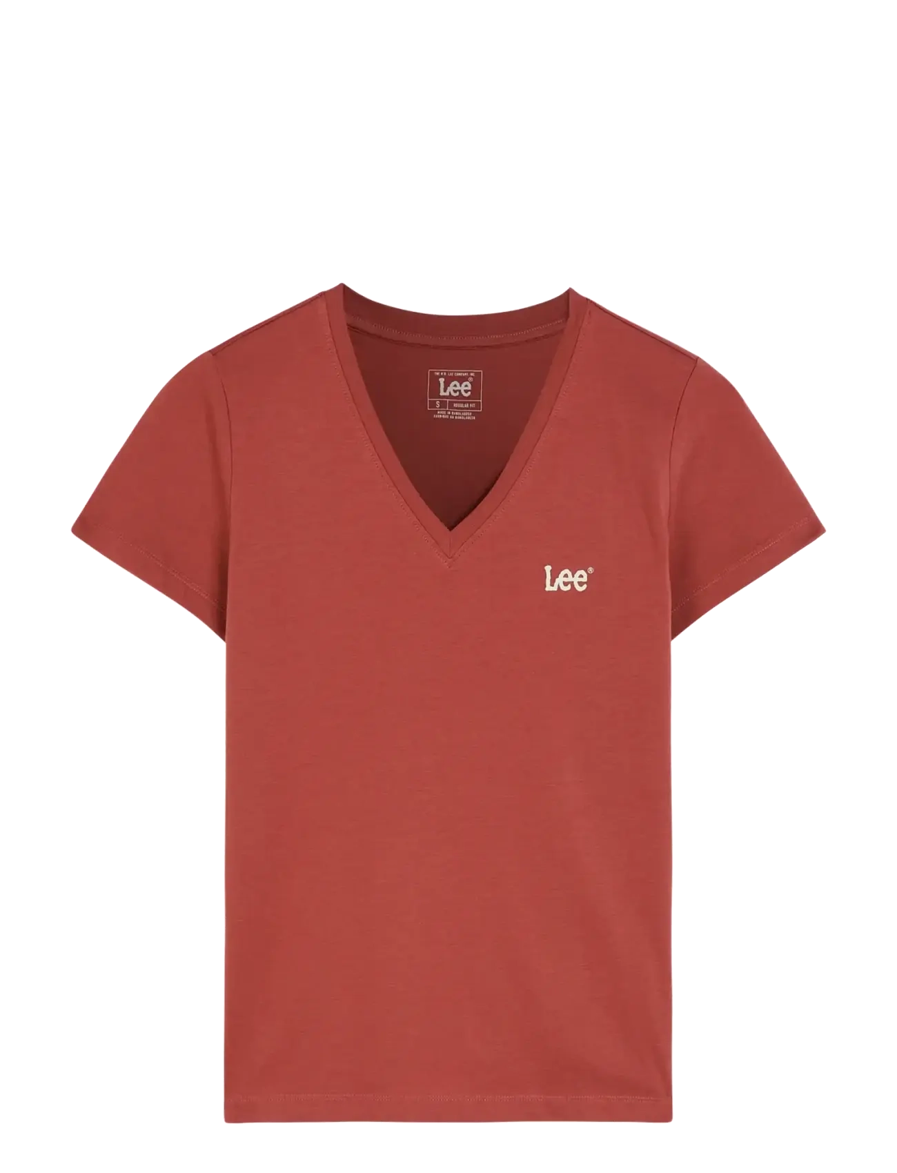 Lee Jeans V NECK - Säsongens färger - COSME PINK / coral
