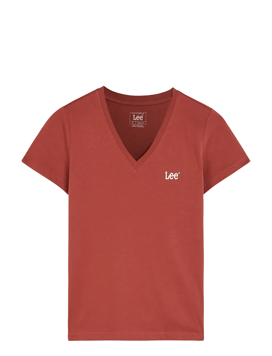 Lee Jeans - V NECK - t-shirts - cosme pink - 1