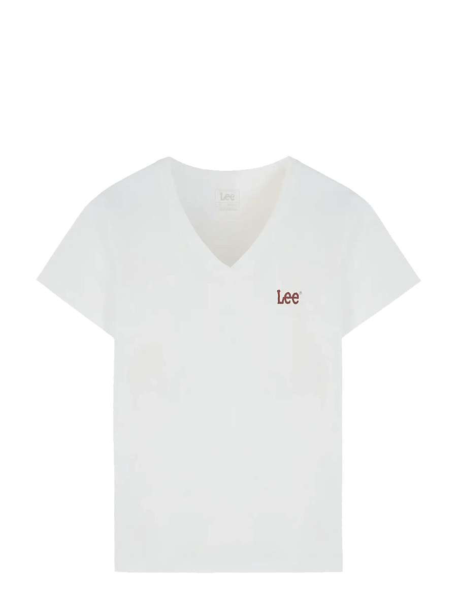 Lee Jeans - V NECK - t-shirts - ecru - 1