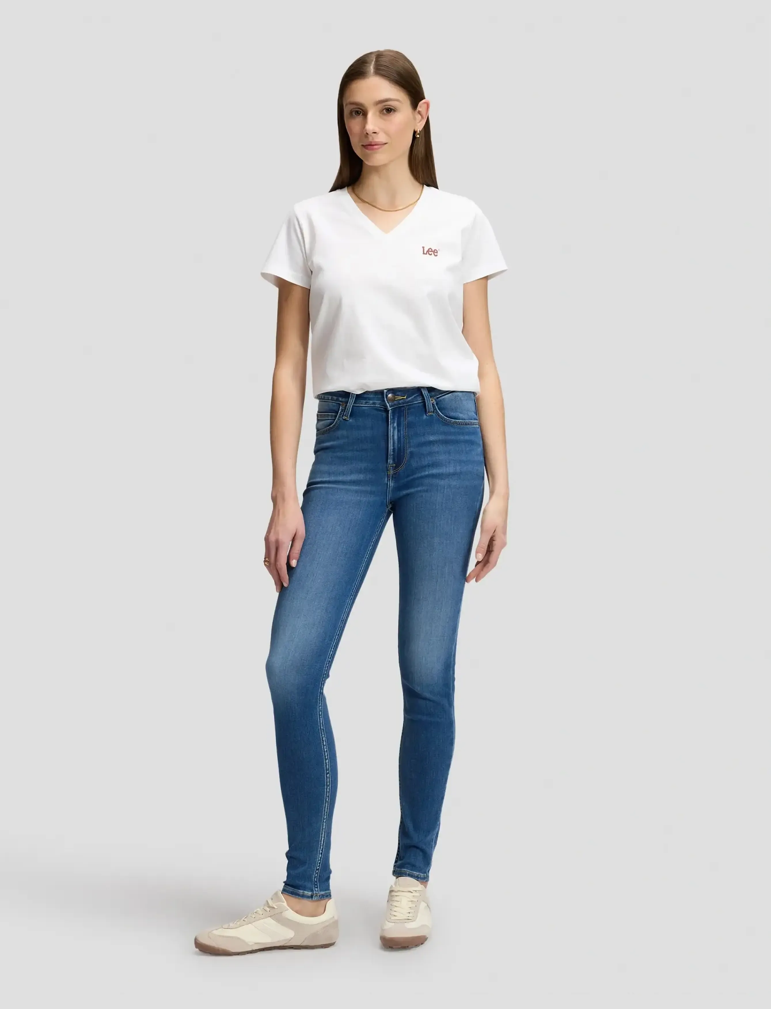 Lee Jeans - V NECK - t-shirts - ecru - 3