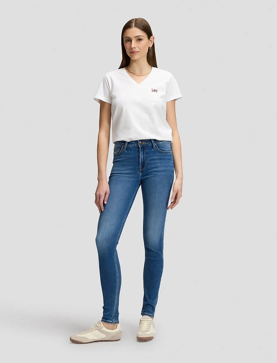 Lee Jeans - V NECK - t-shirts - ecru - 3