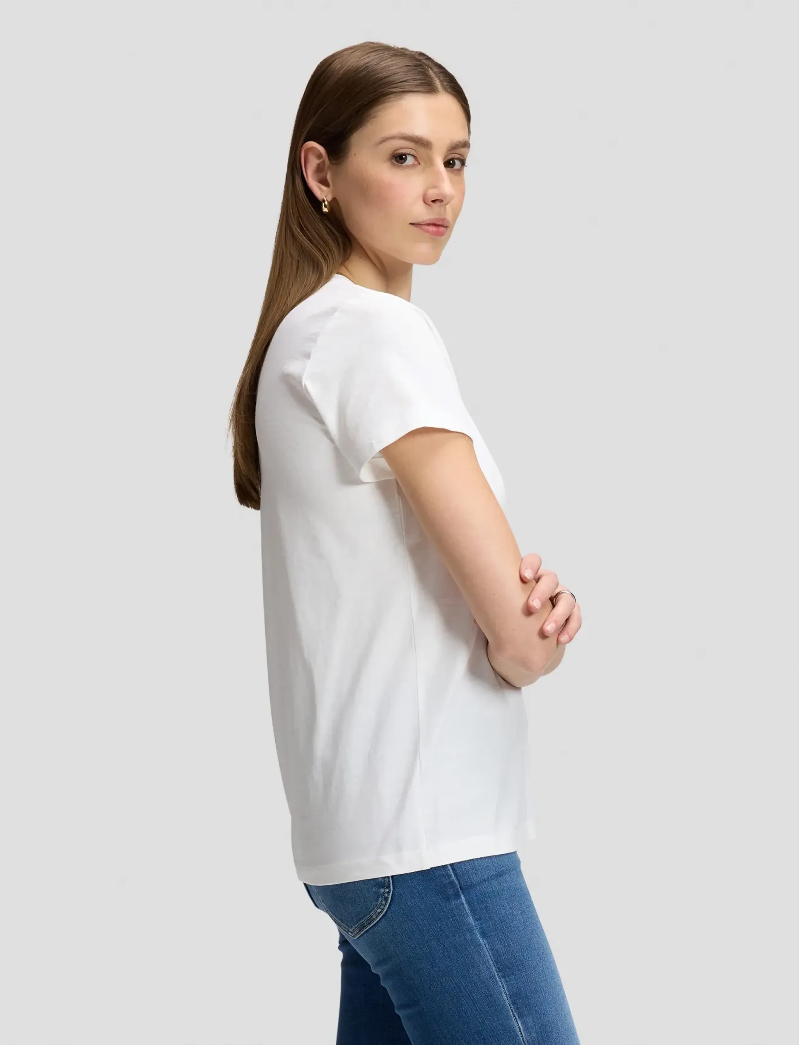 Lee Jeans - V NECK - t-shirts - ecru - 4