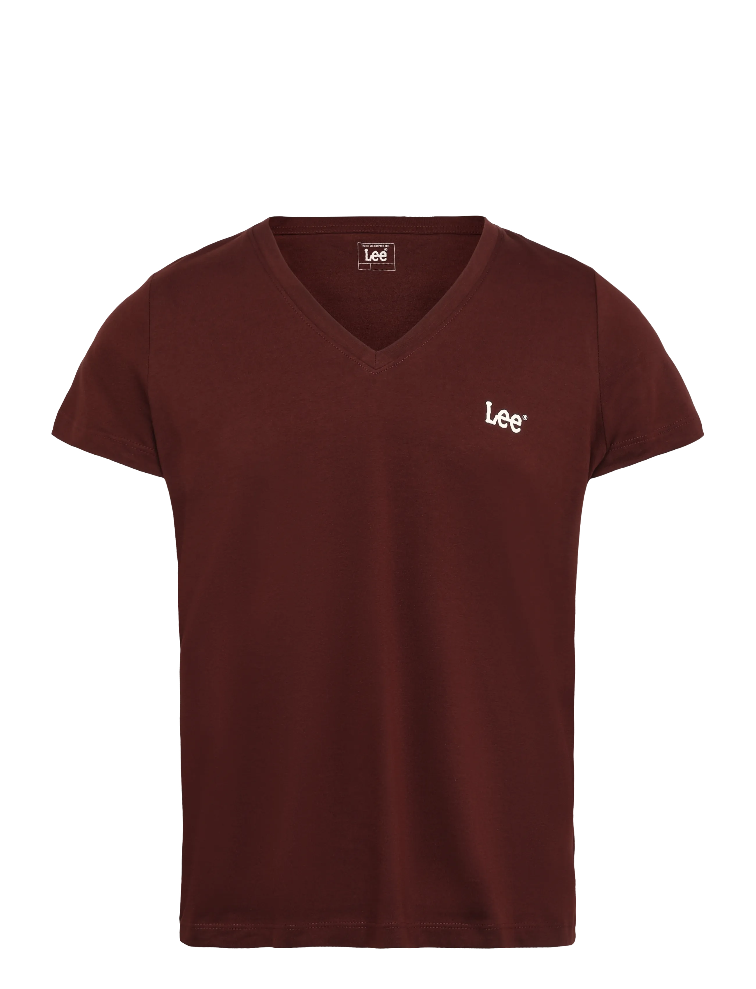 Lee Jeans V NECK - T-shirts & tops - VELVET BEET / burgundy