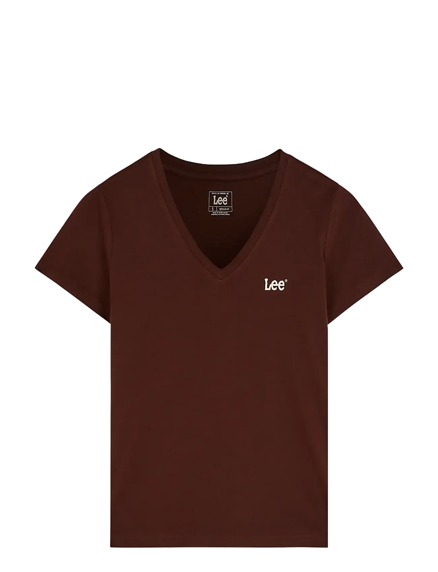 Lee Jeans - V NECK - t-shirts - velvet beet - 1