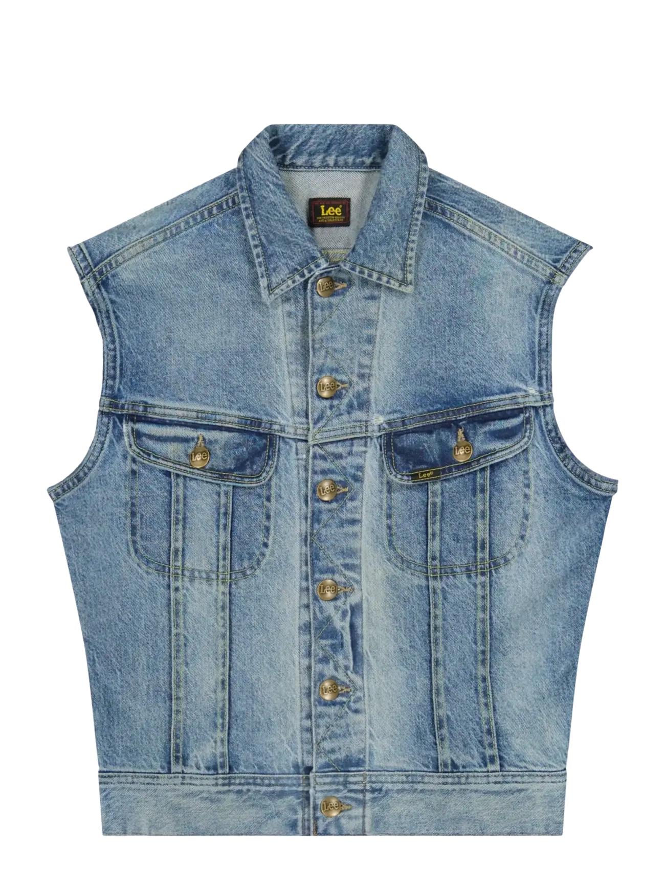 Lee Jeans RIDER VEST - Vests - SERENE SHADE / blue