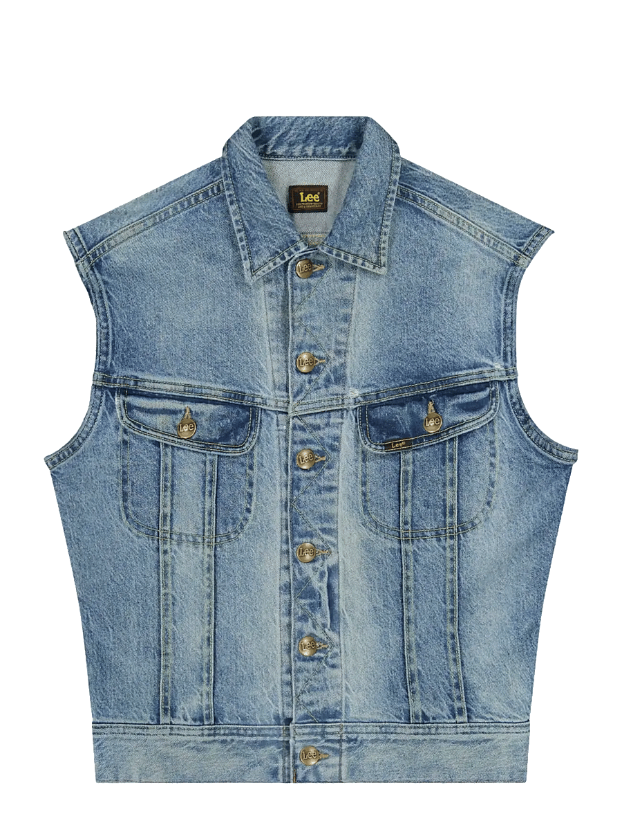 Lee Jeans - RIDER VEST - denimveste - serene shade - 1