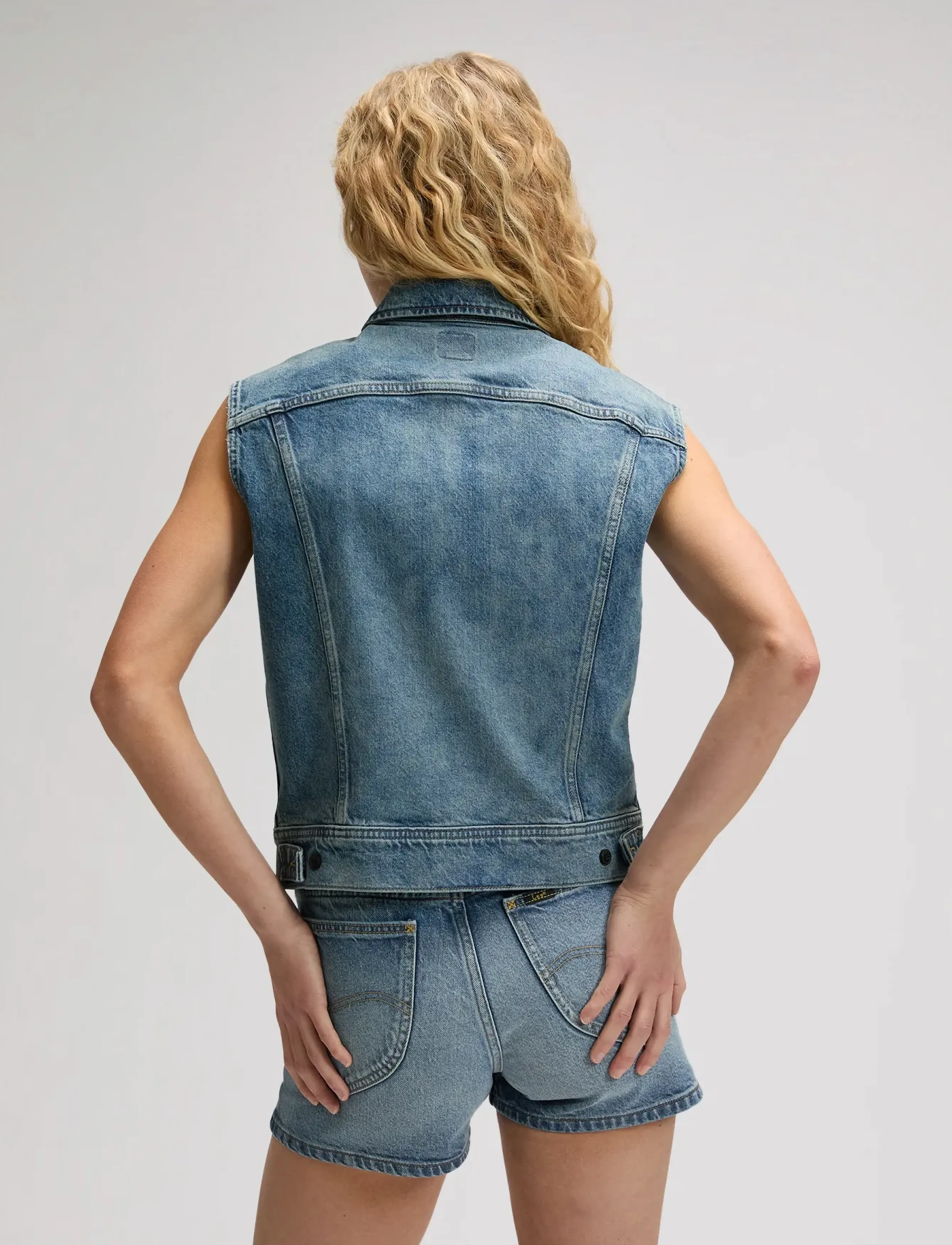 Lee Jeans - RIDER VEST - denimveste - serene shade - 3