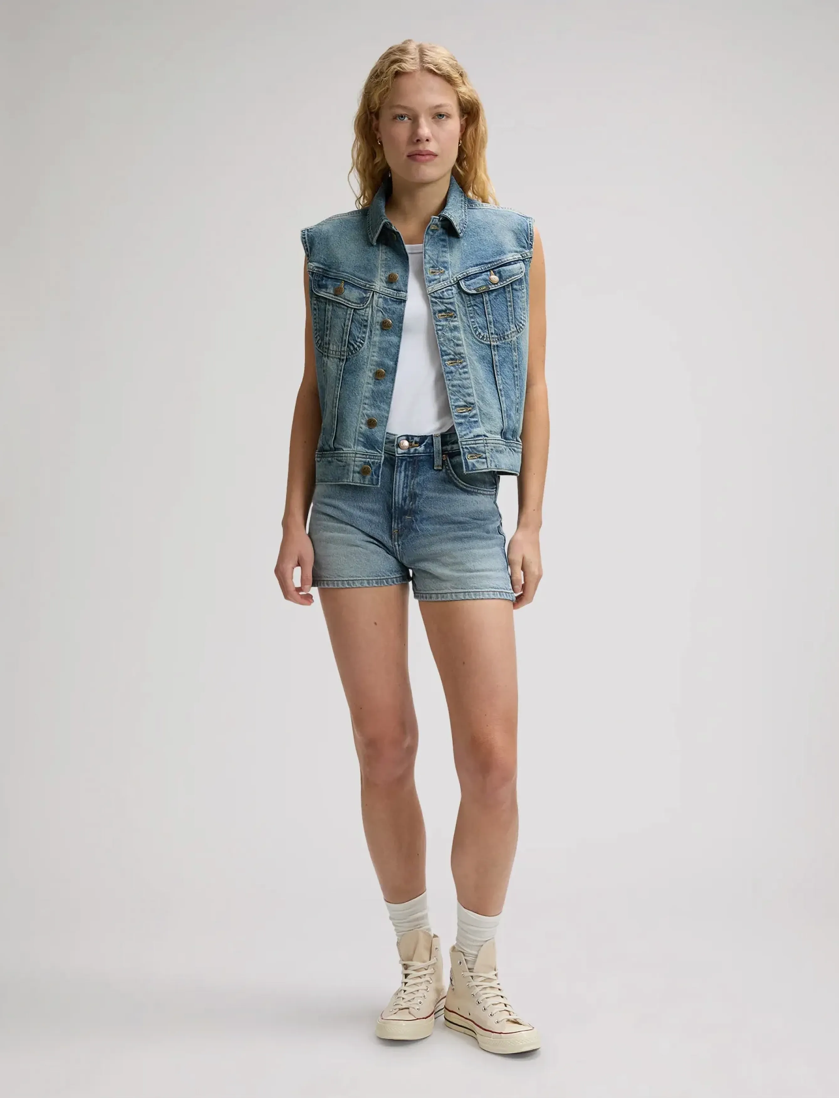 Lee Jeans - RIDER VEST - denimveste - serene shade - 4