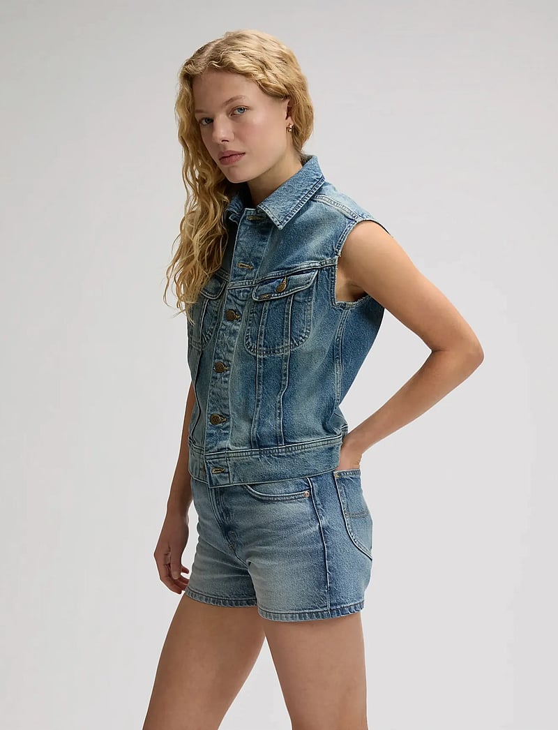 Lee Jeans - RIDER VEST - denimveste - serene shade - 5