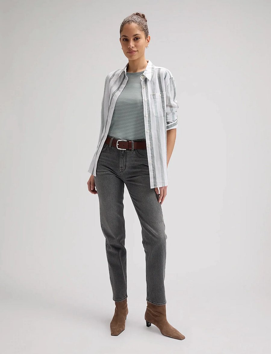 Lee Jeans - BABY TEE - t-shirts - desert sage stripe - 4