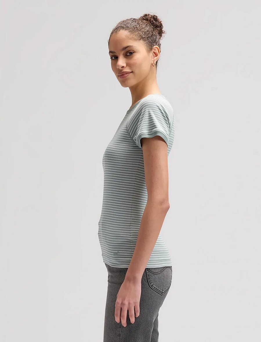 Lee Jeans - BABY TEE - t-shirts - desert sage stripe - 5