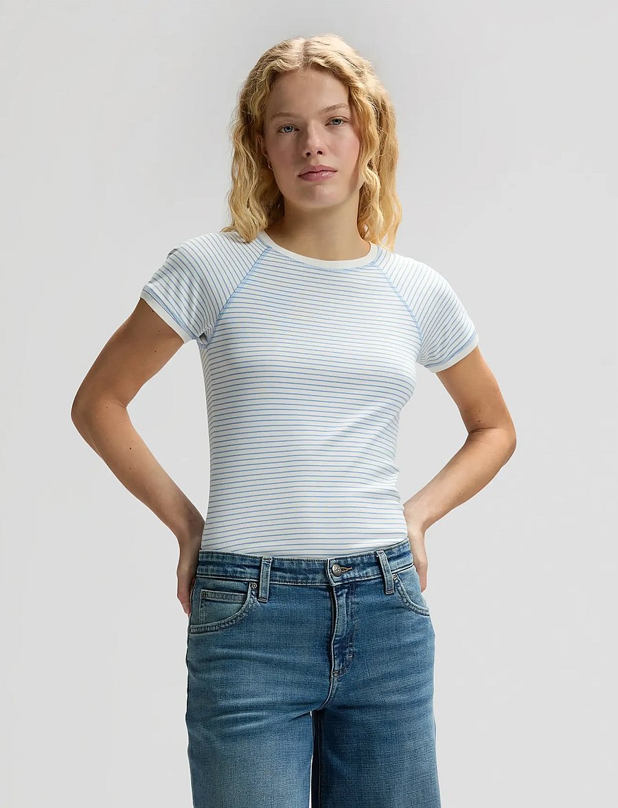Lee Jeans - BABY TEE - t-shirts - halogen stripe - 0