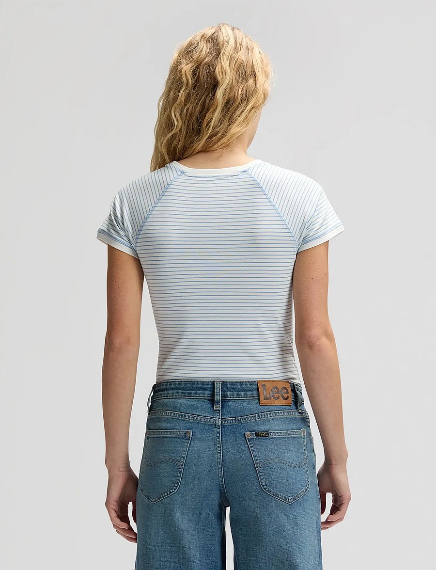Lee Jeans - BABY TEE - t-shirts - halogen stripe - 2