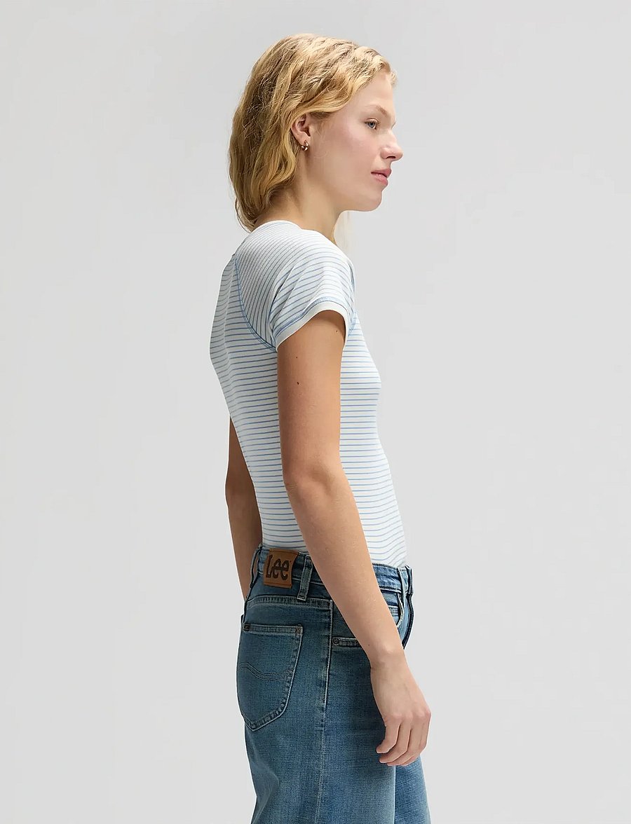 Lee Jeans - BABY TEE - t-shirts - halogen stripe - 4