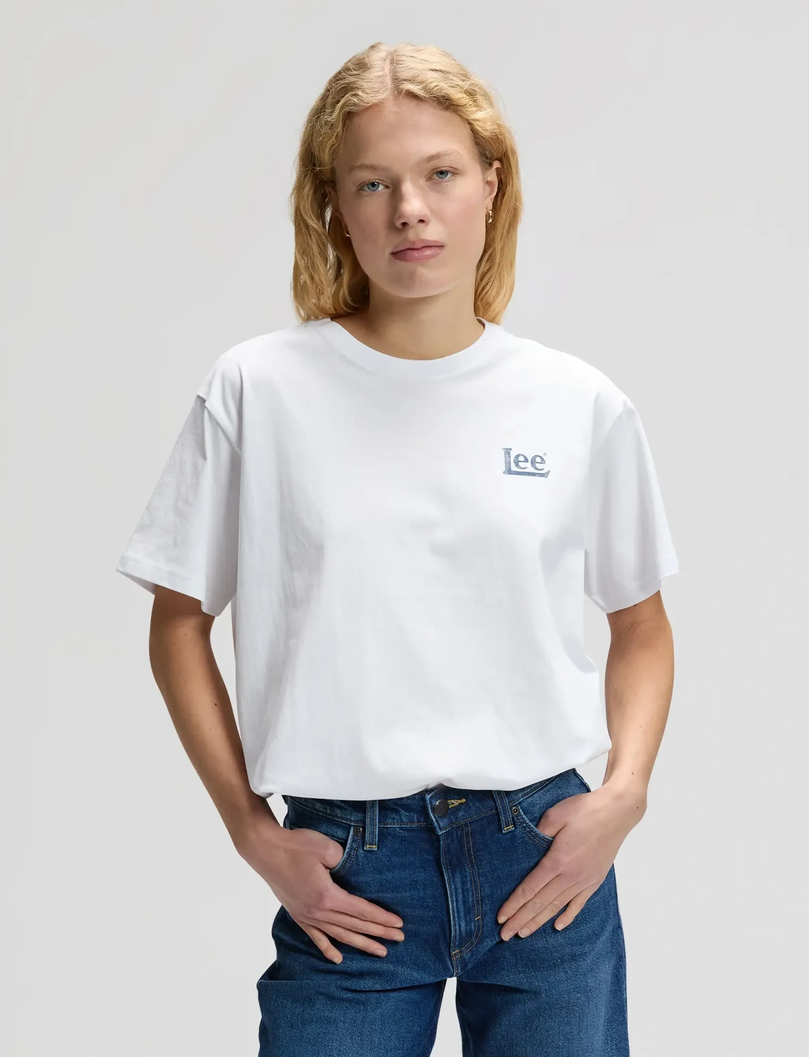 Lee Jeans MODERN MAKER TEE - T-Shirts & Tops - BRIGHT WHITE / white