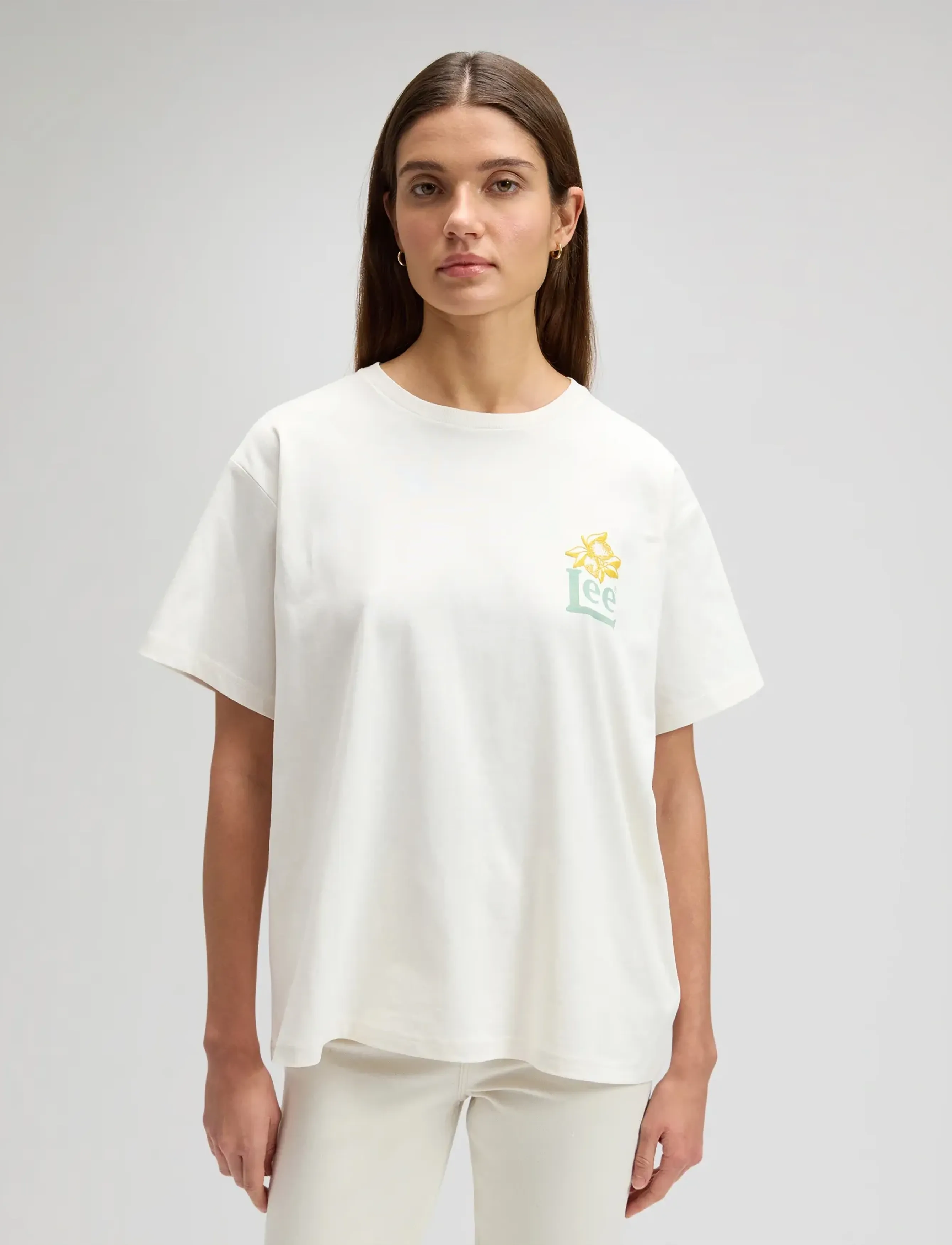 Lee Jeans MODERN MAKER TEE - T-Shirts & Tops - ECRU / cream