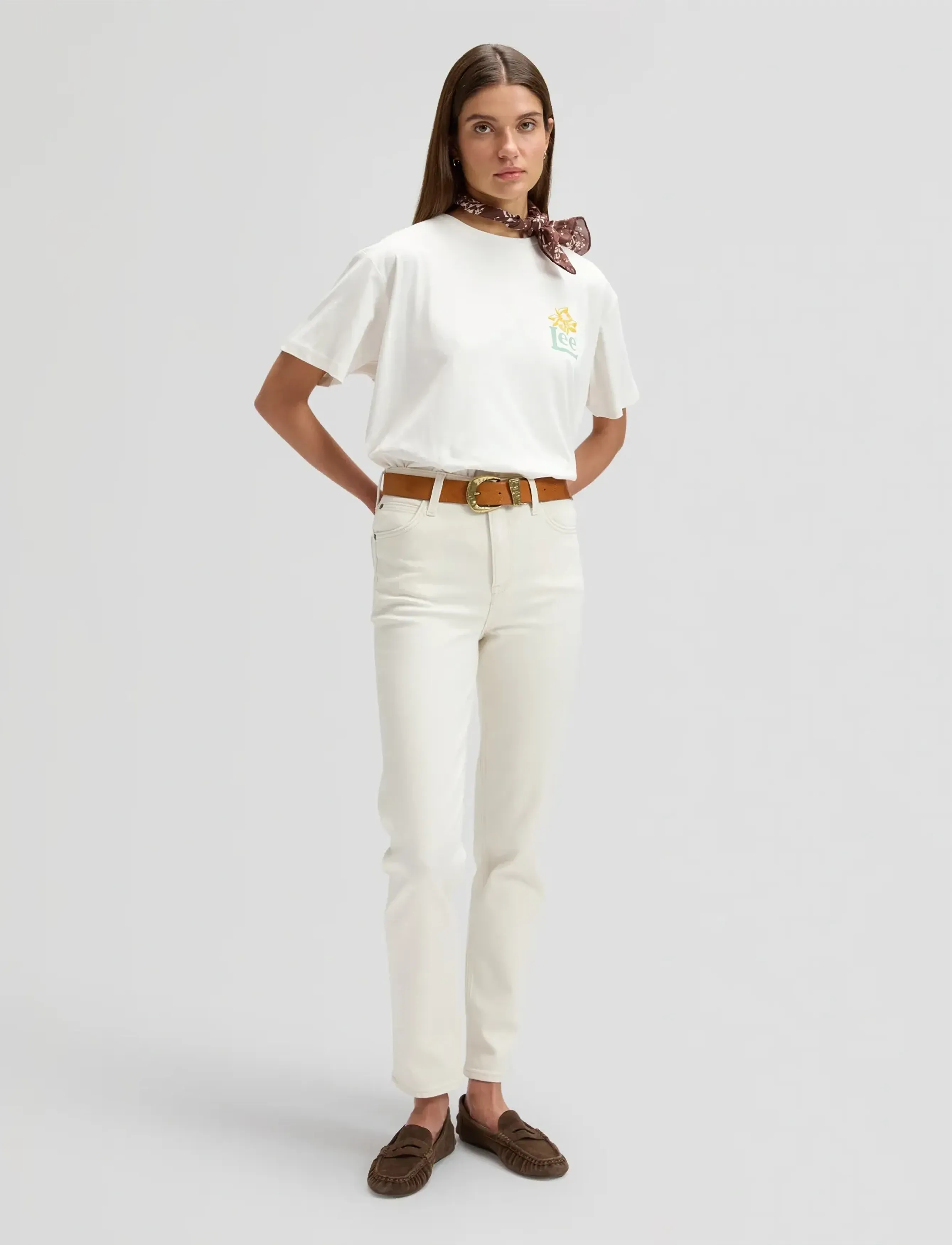 Lee Jeans - MODERN MAKER TEE - die niedrigsten preise - ecru - 4