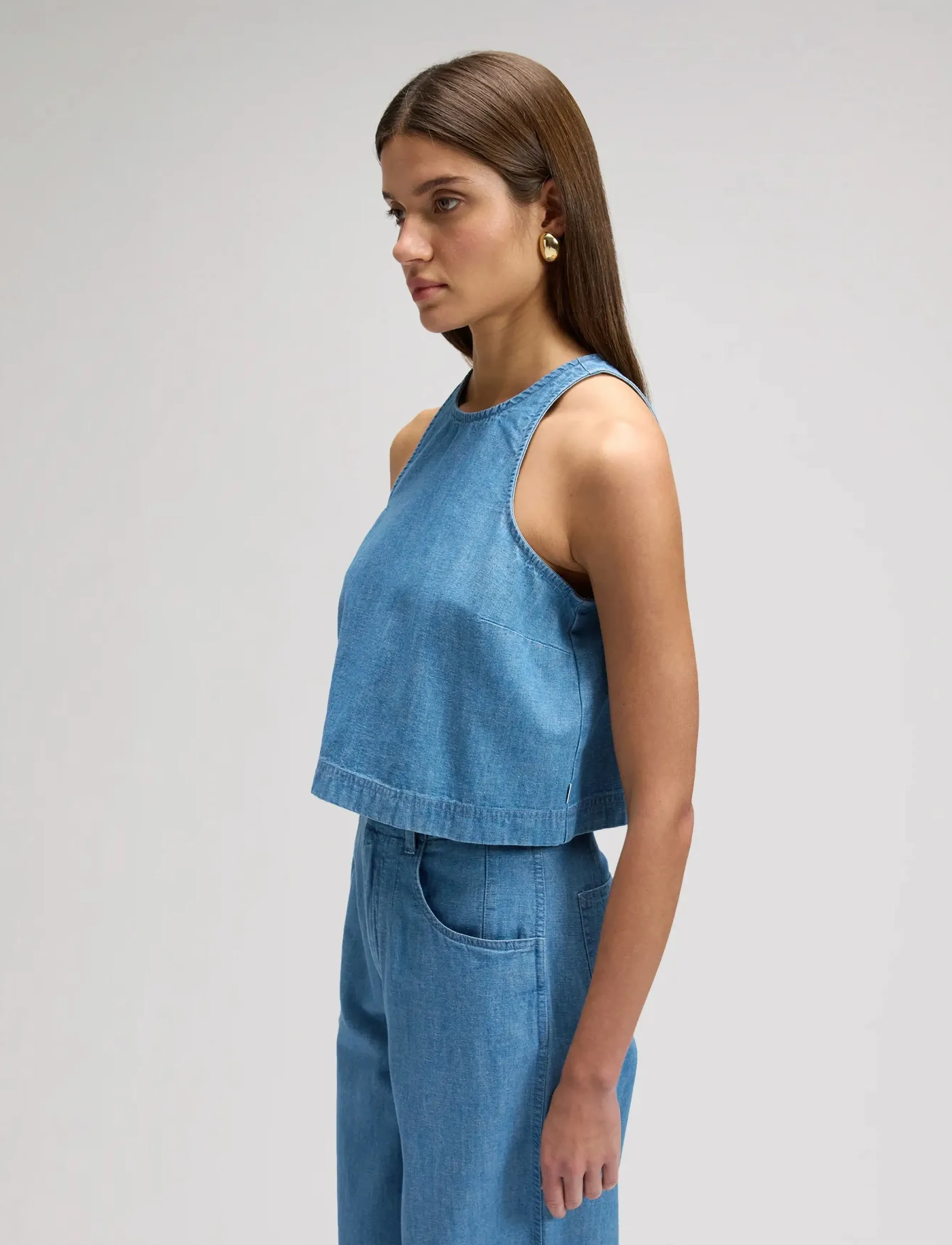 Lee Jeans - BOXY SLEEVELESS TOP - crop tops - companion piece - 4