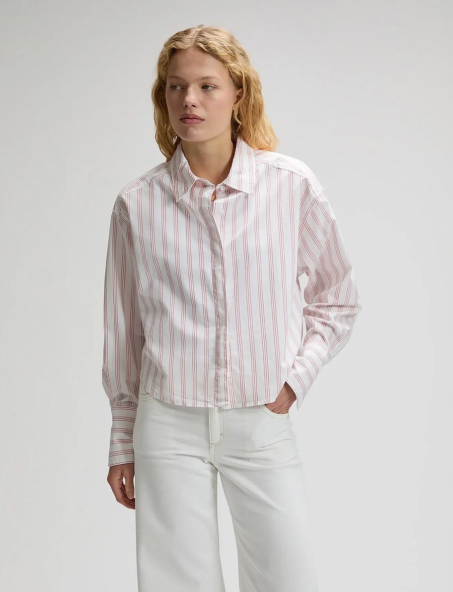 Lee Jeans - CUFFED SHIRT - långärmade skjortor - mallory stripe - 0