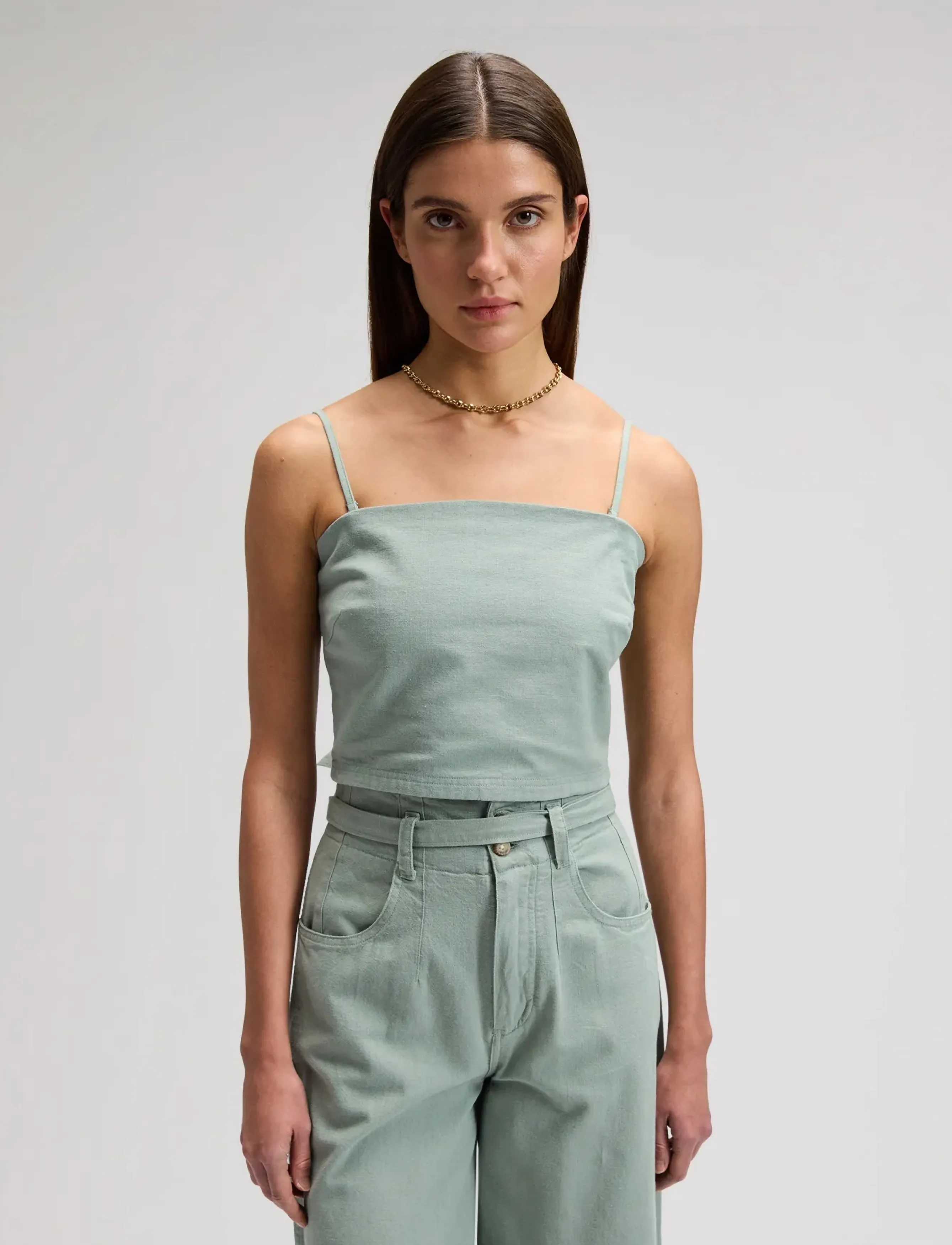 Lee Jeans STRAPPY TANK - T-Shirts & Tops - DESERT SAGE / green