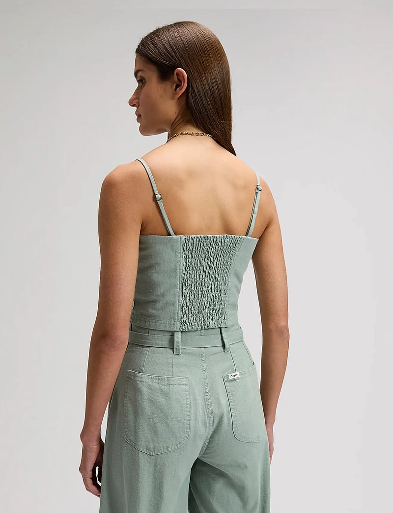 Lee Jeans - STRAPPY TANK - crop tops - desert sage - 3