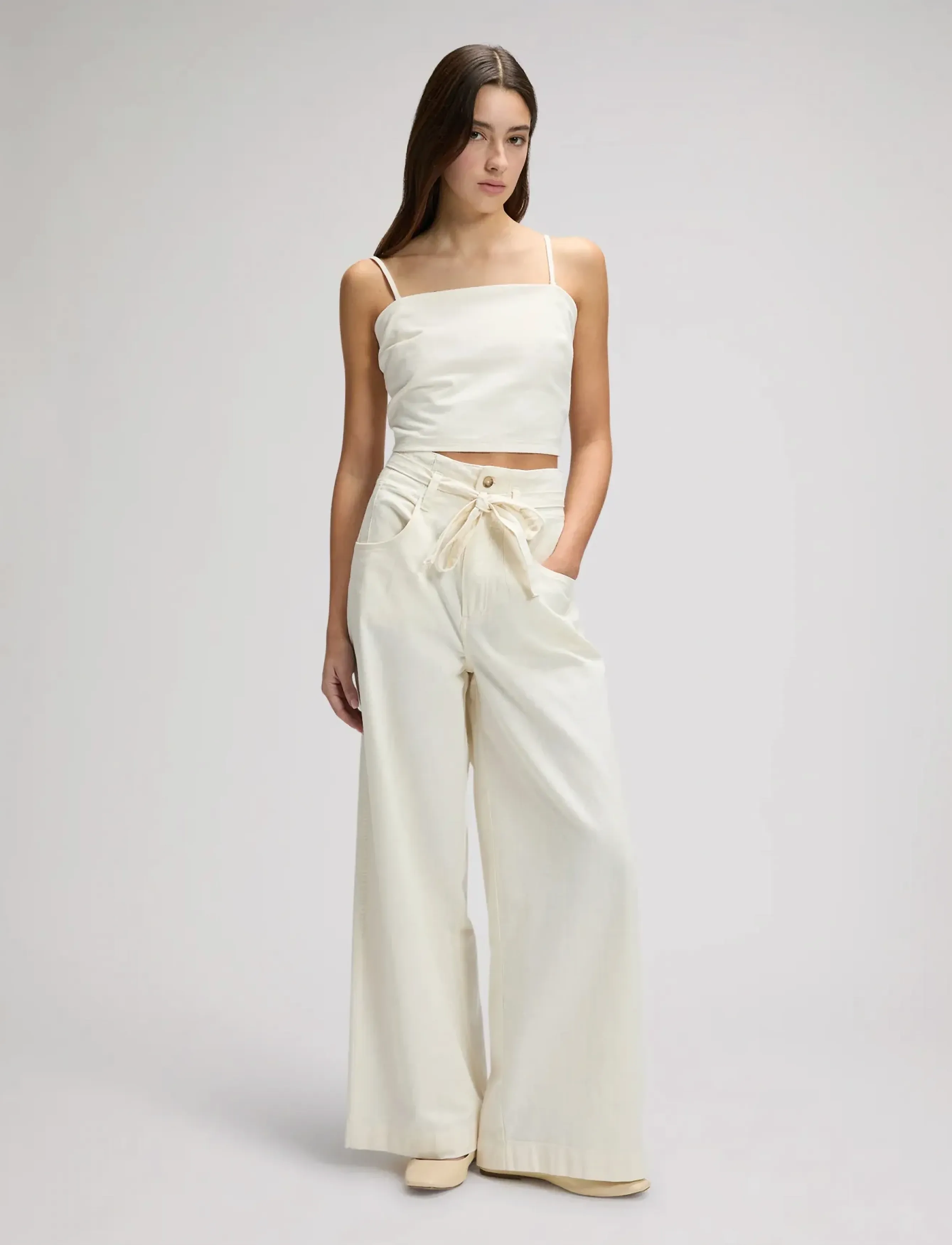 Lee Jeans - STRAPPY TANK - trumpos palaidinukės - natural - 4
