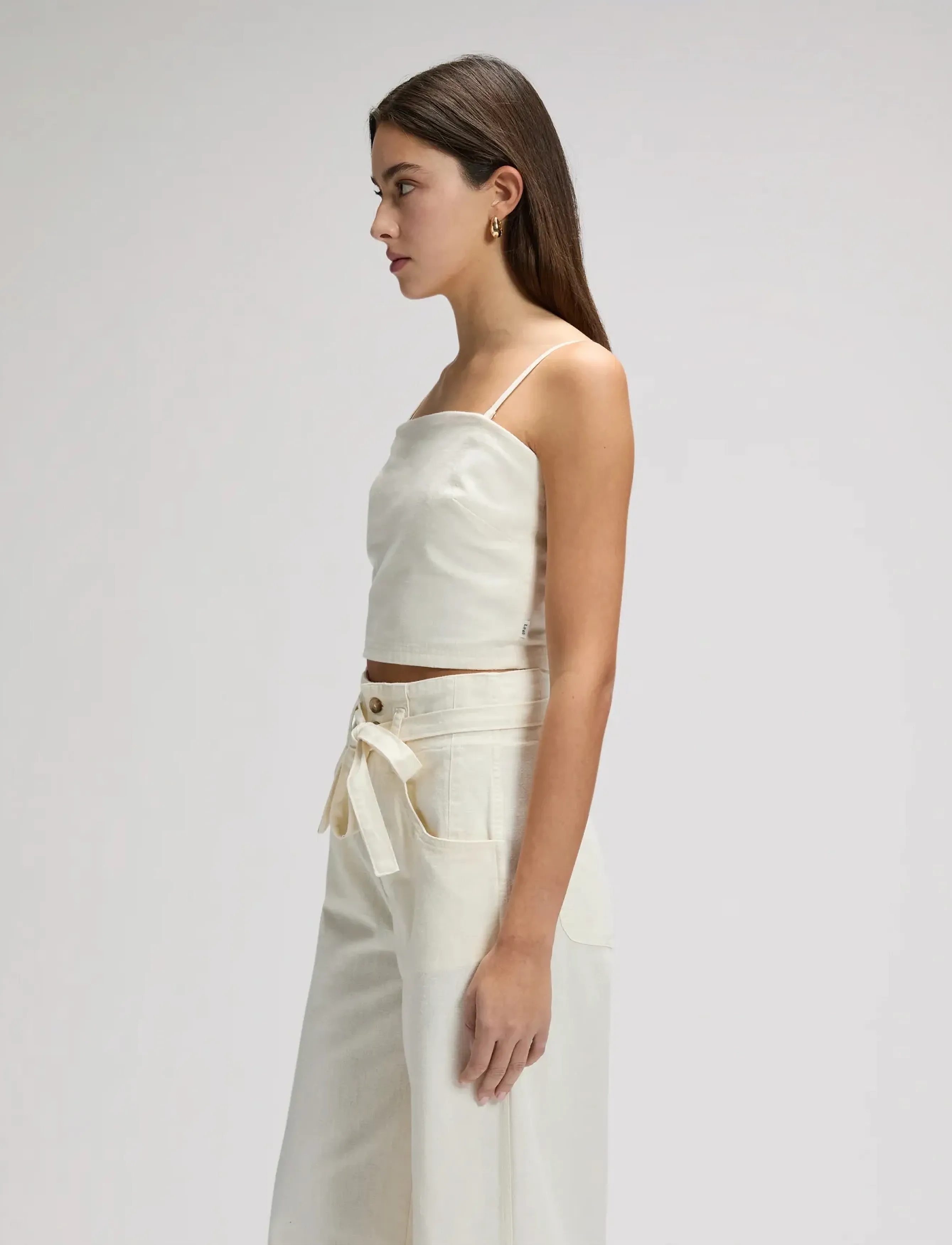 Lee Jeans - STRAPPY TANK - trumpos palaidinukės - natural - 5