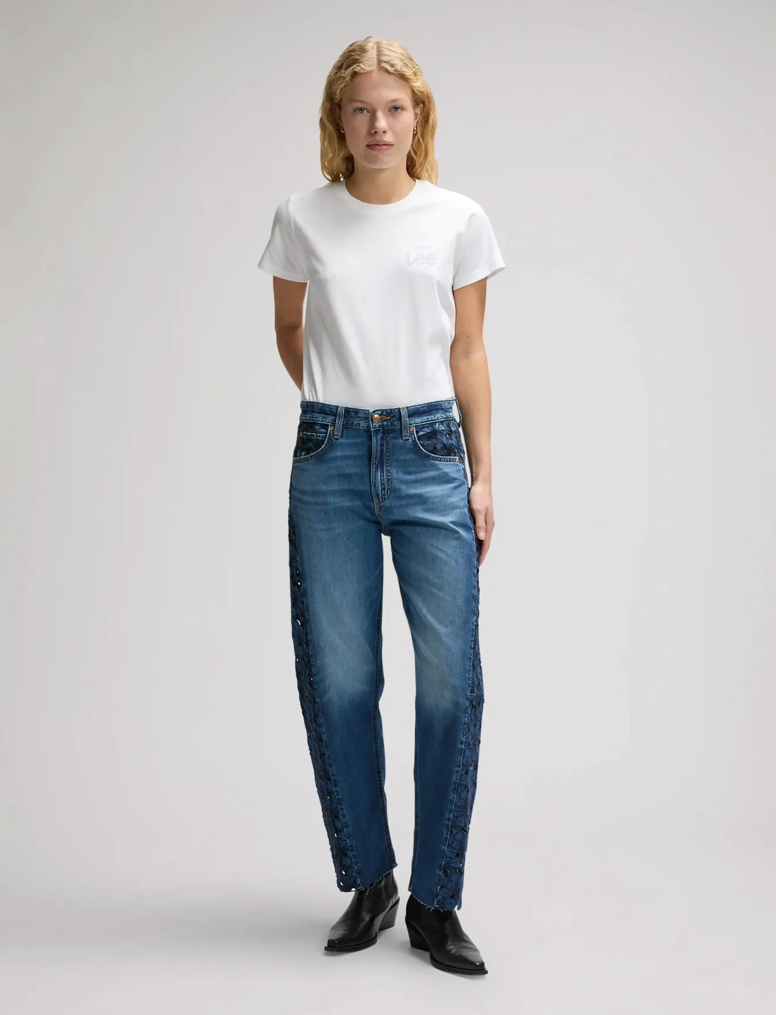 Lee Jeans - RIDER BARREL - jeans - blue royalty - 4