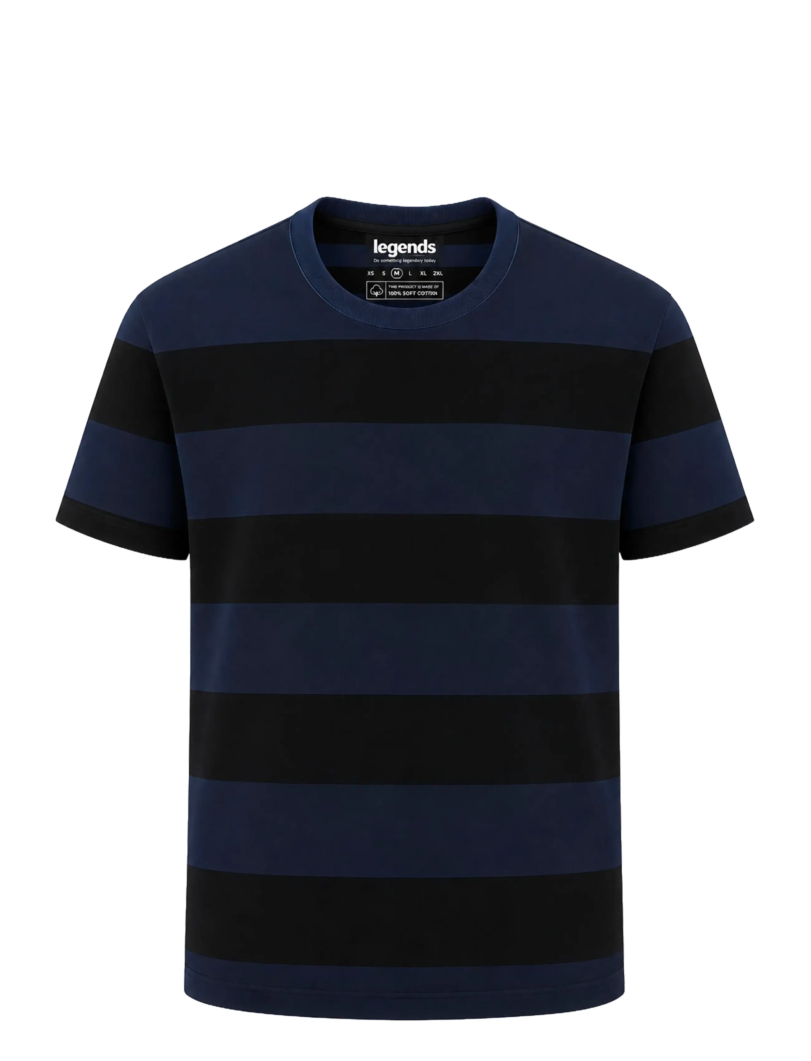 Legends - Lee Stripe 10 PACK - t-shirts - black/indigo w stripe - black/indigo s stripe - in - 2