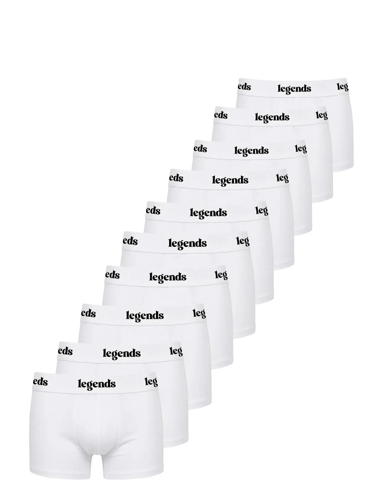 Boxers 10 Pack White Legends
